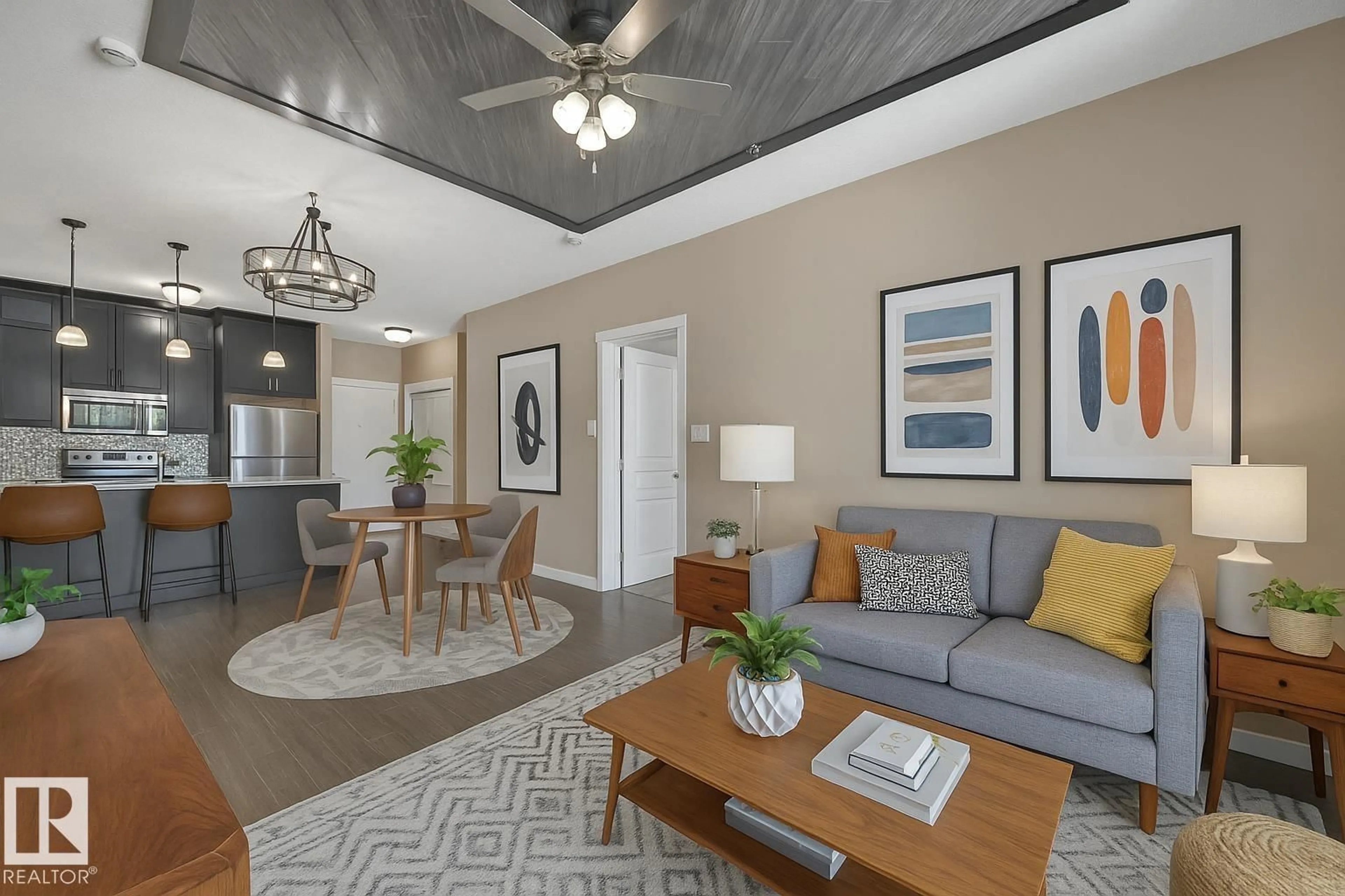 Living room with furniture, unknown for #108 - 812 WELSH DR, Edmonton Alberta T6X1Y7