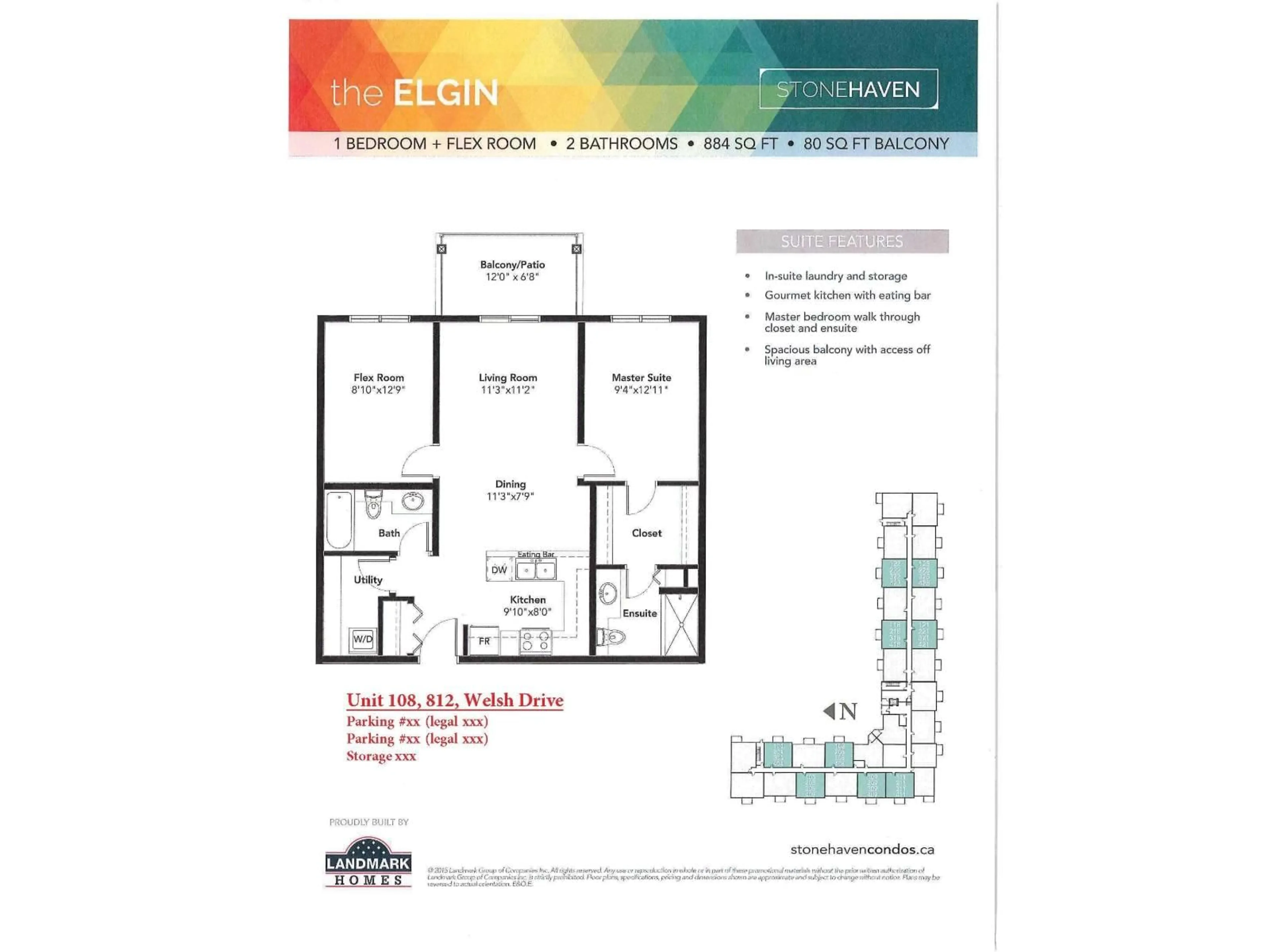 Floor plan for #108 - 812 WELSH DR, Edmonton Alberta T6X1Y7