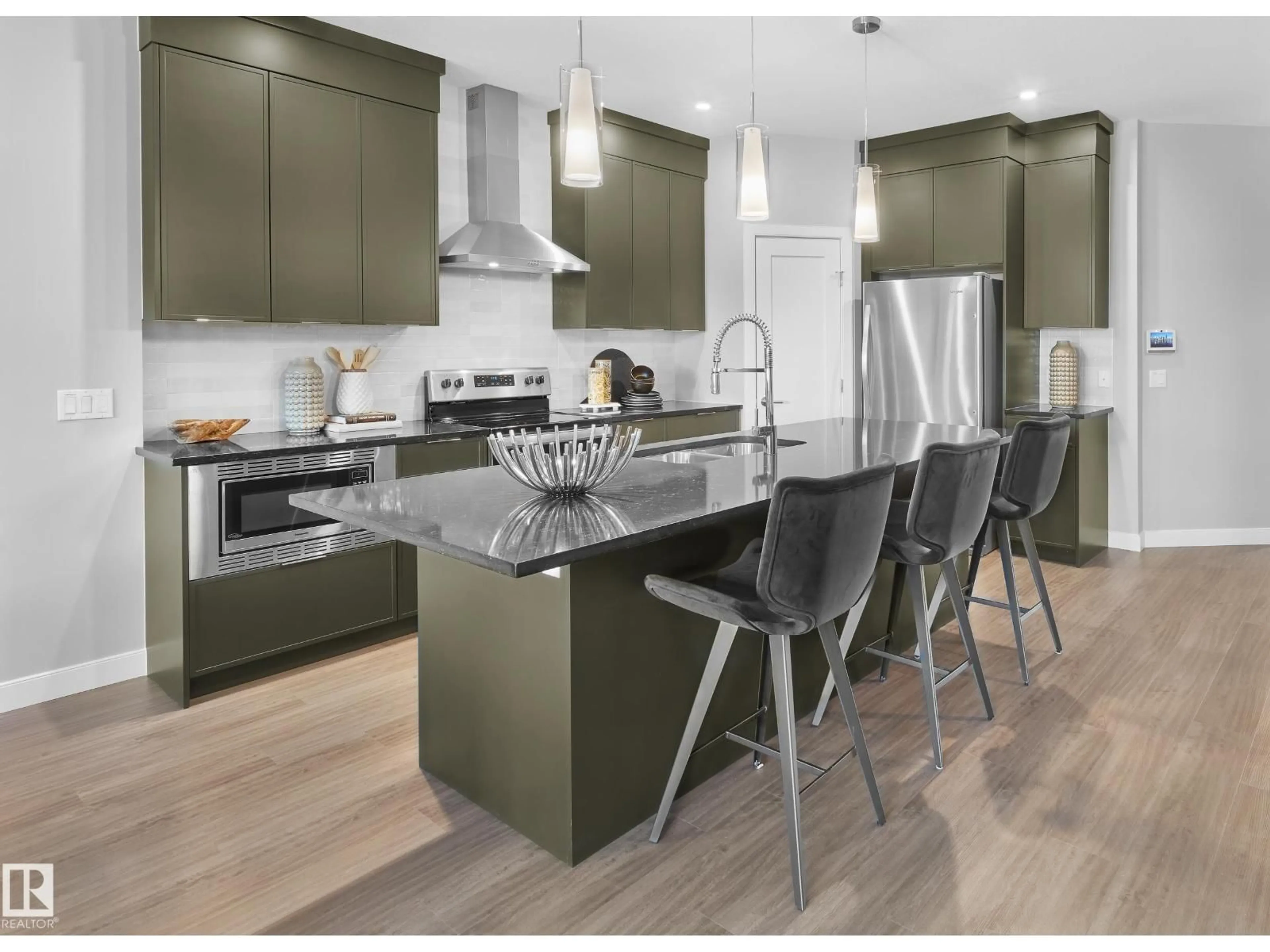 Contemporary kitchen, unknown for SW - 4836 CAWSEY TC, Edmonton Alberta T6W5M8