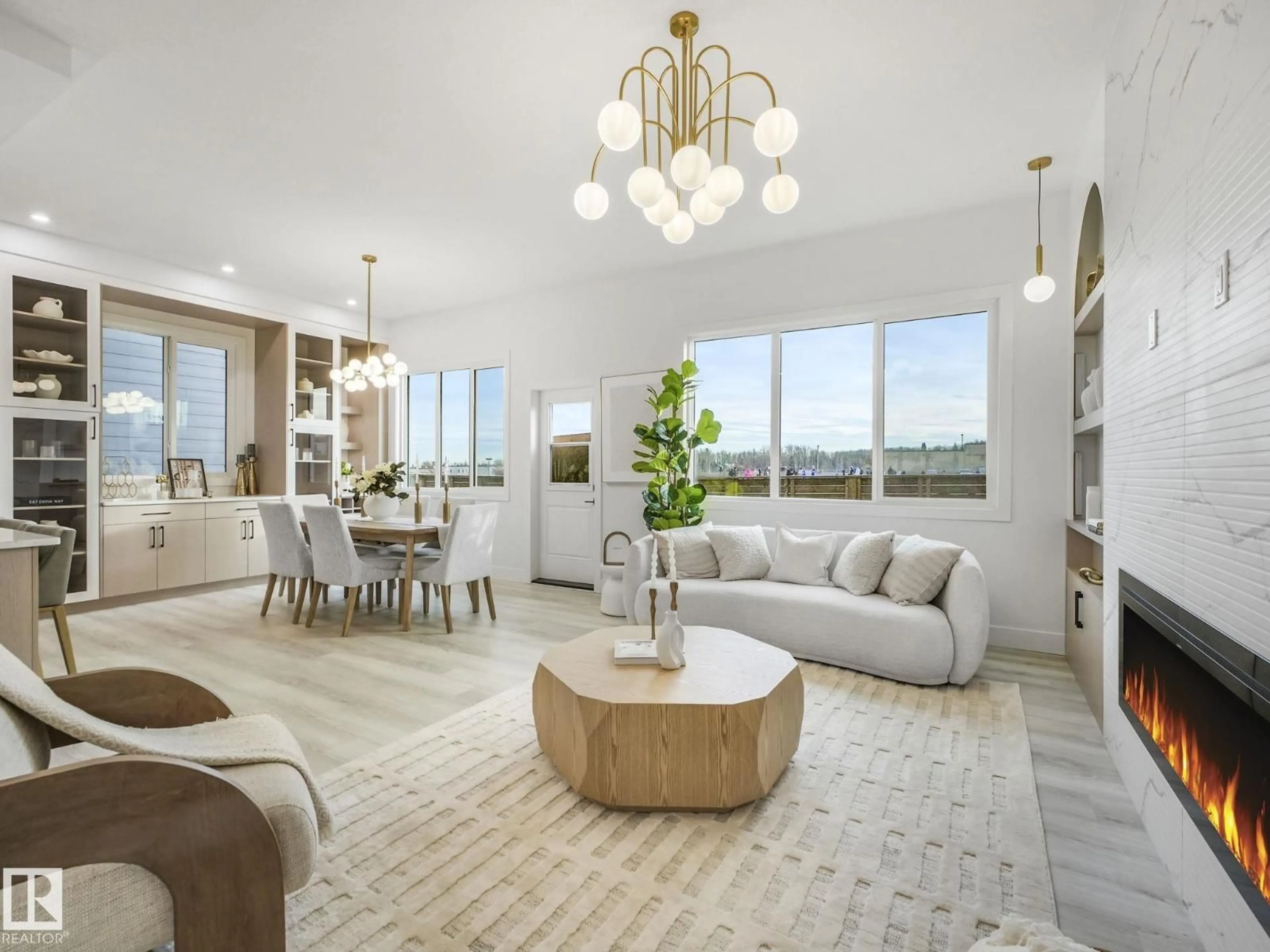 Living room with furniture, unknown for 41 BIRKSHIRE CRESCENT, Sherwood Park Alberta T8B0C7