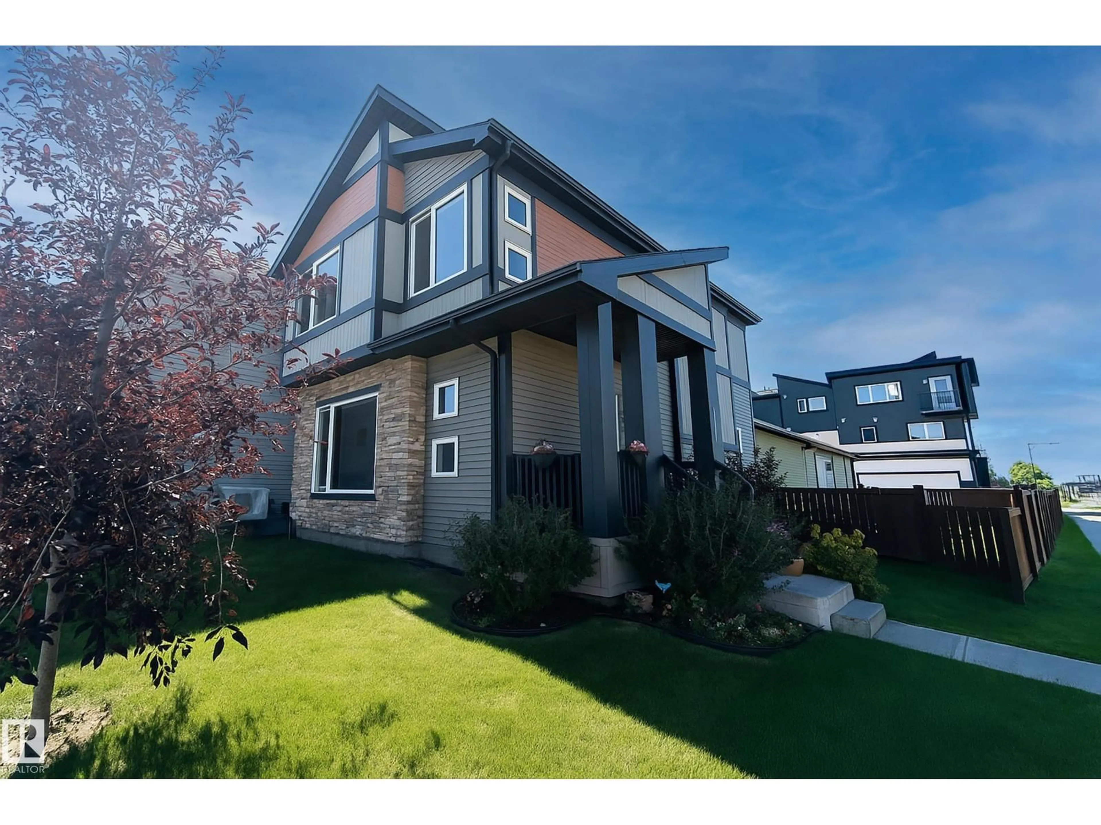 Home with vinyl exterior material, street for SW - 2604 PRICE CM, Edmonton Alberta T6W3P9