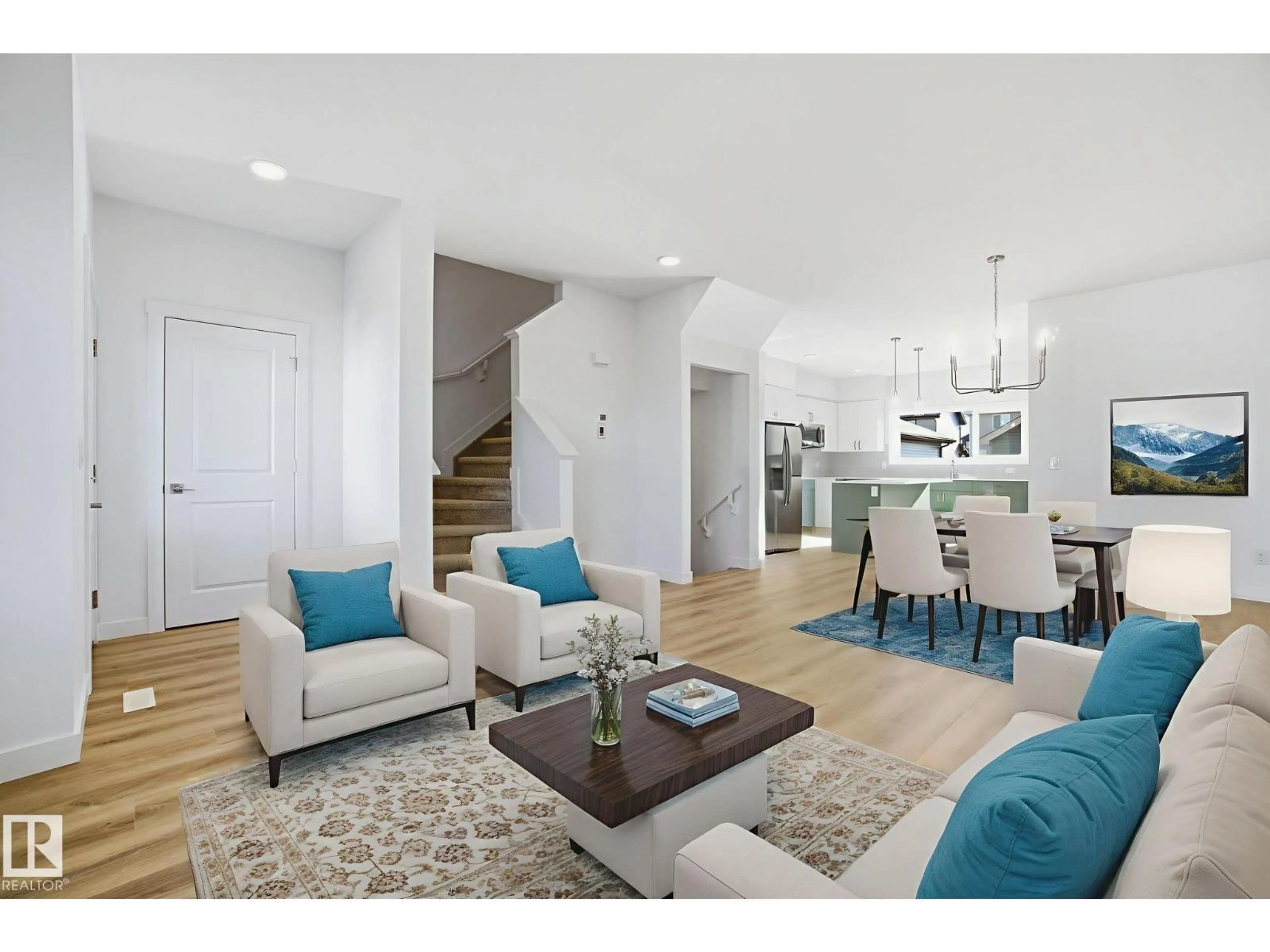 Living room with furniture, unknown for 67 SERENO LN, Fort Saskatchewan Alberta T8L0Z9