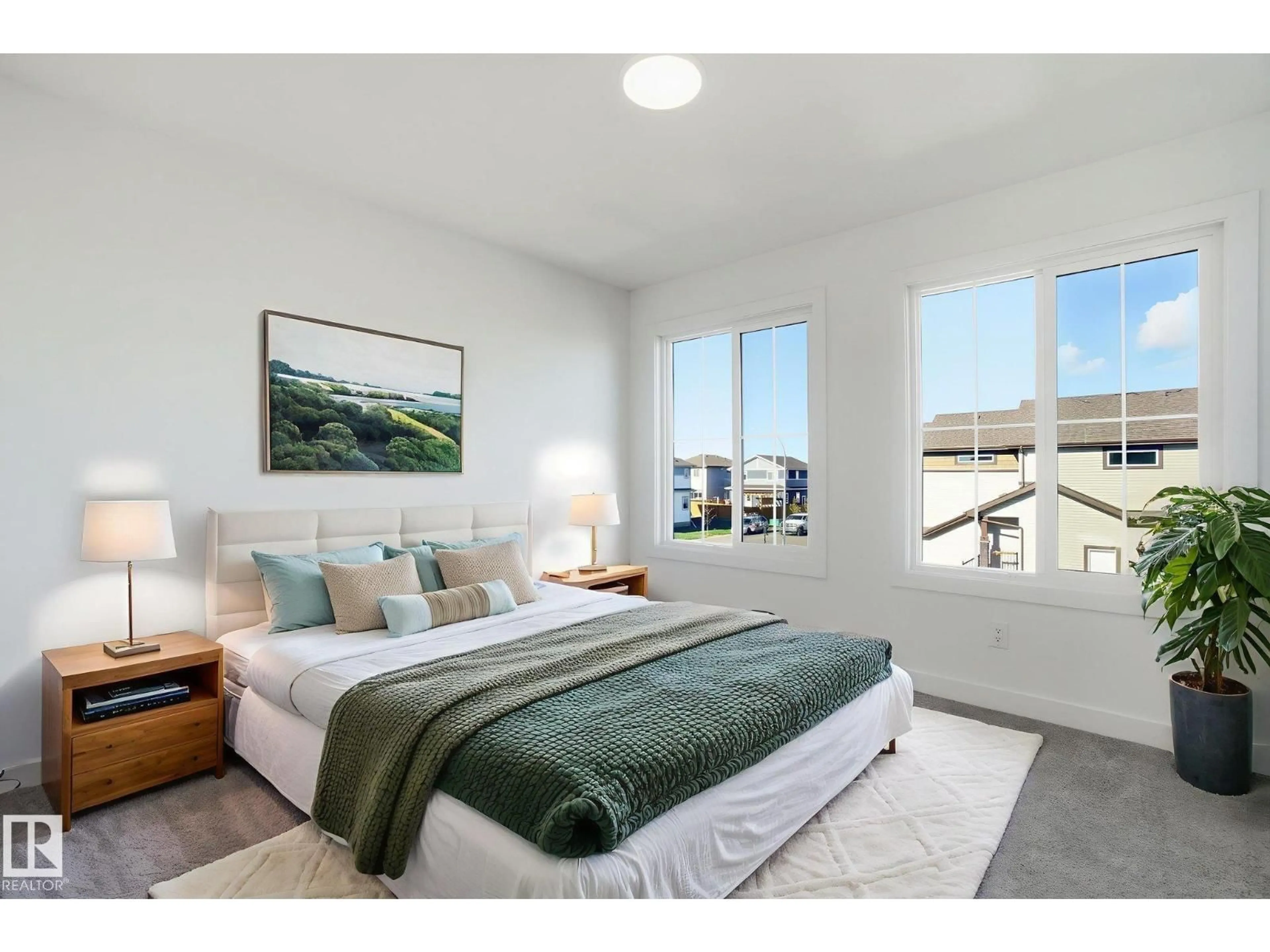 Bedroom with bed, unknown for 67 SERENO LN, Fort Saskatchewan Alberta T8L0Z9