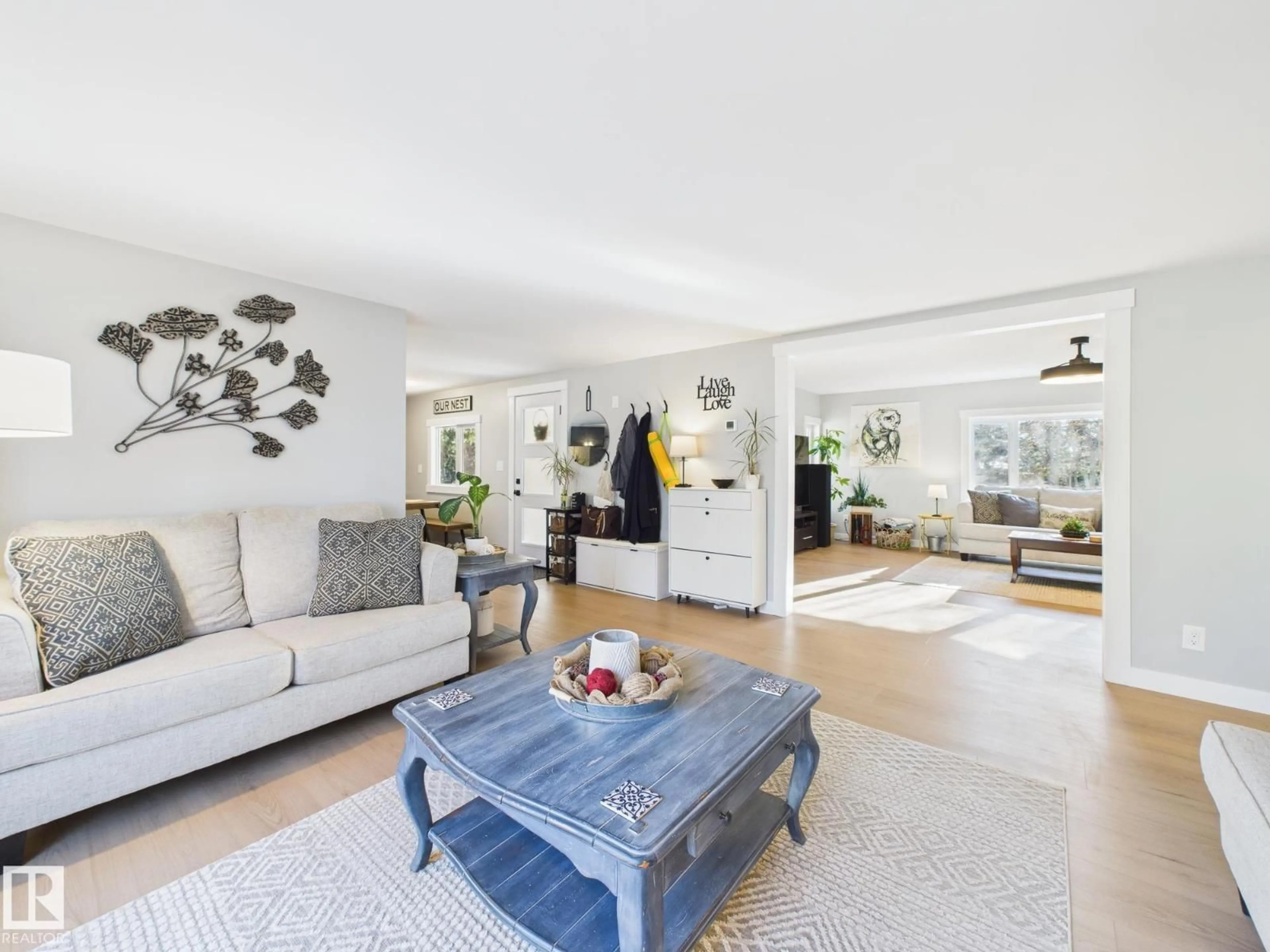 Living room with furniture, unknown for 25318 TWP ROAD 552, Rural Sturgeon County Alberta T8K1P4