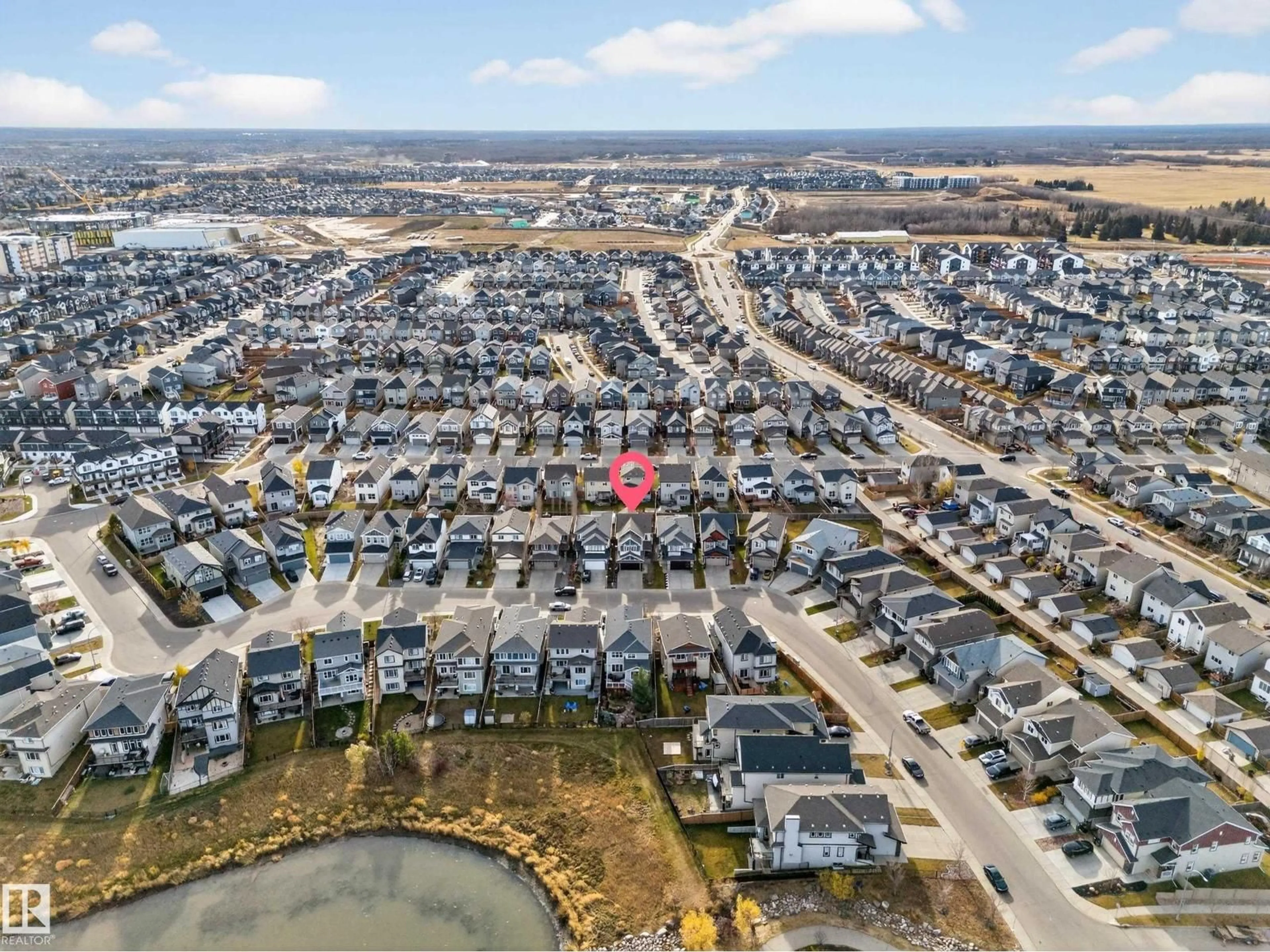 A pic from outside/outdoor area/front of a property/back of a property/a pic from drone, unknown for 1377 SECORD LANDING LD, Edmonton Alberta T5T5W7