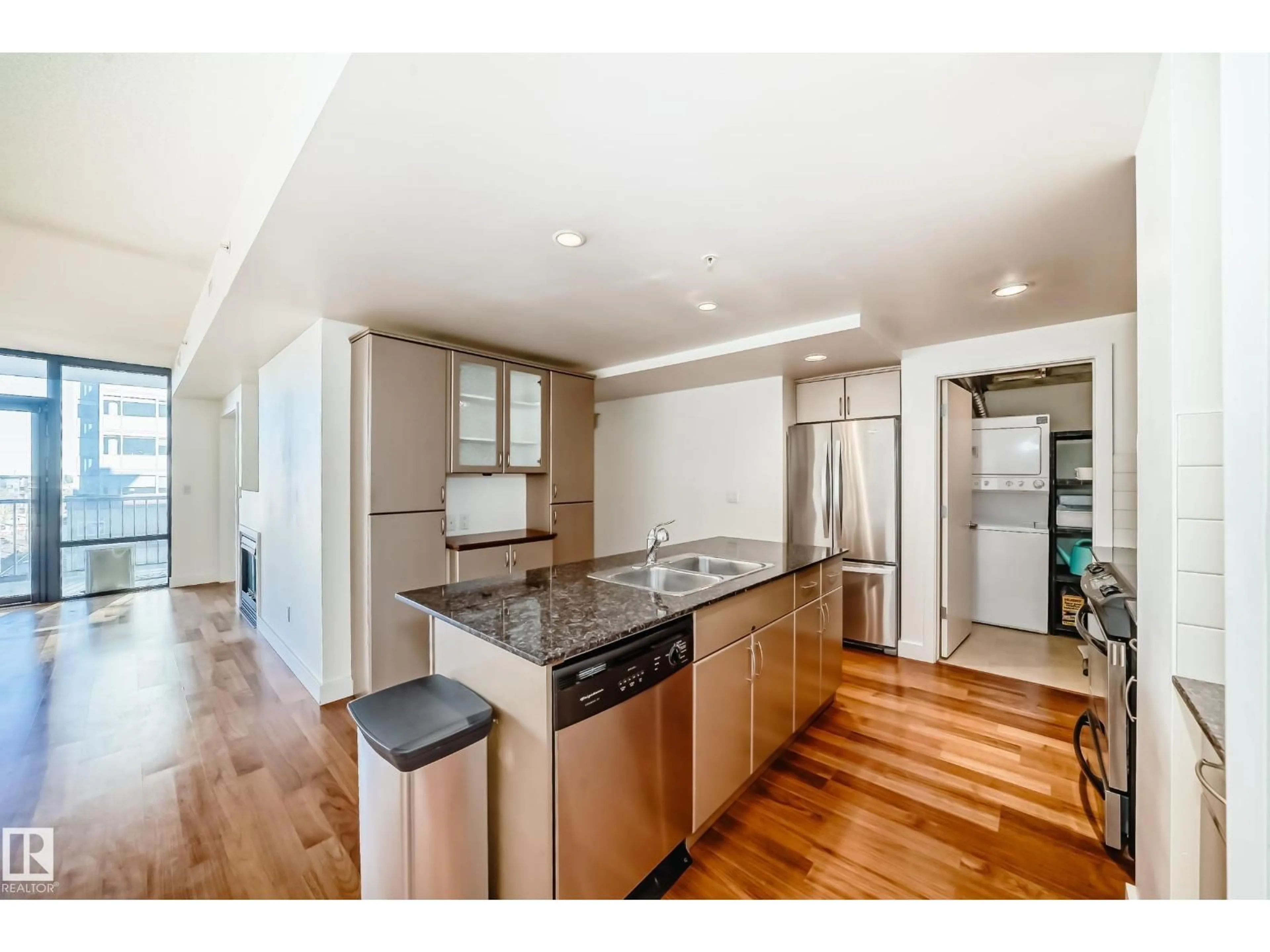 Open concept kitchen, unknown for #703 - 10028 119 ST, Edmonton Alberta T5K1Y8