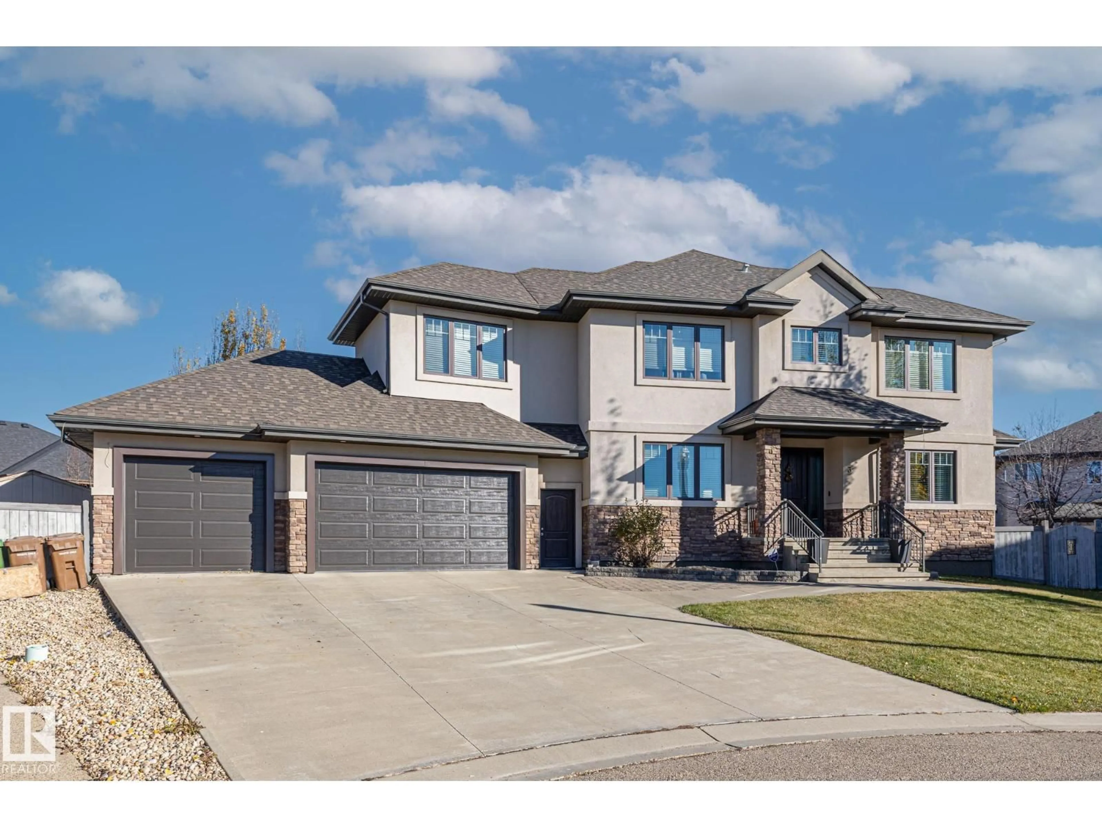 Home with brick exterior material, street for 3 LARISSA CO, St. Albert Alberta T8N3V7