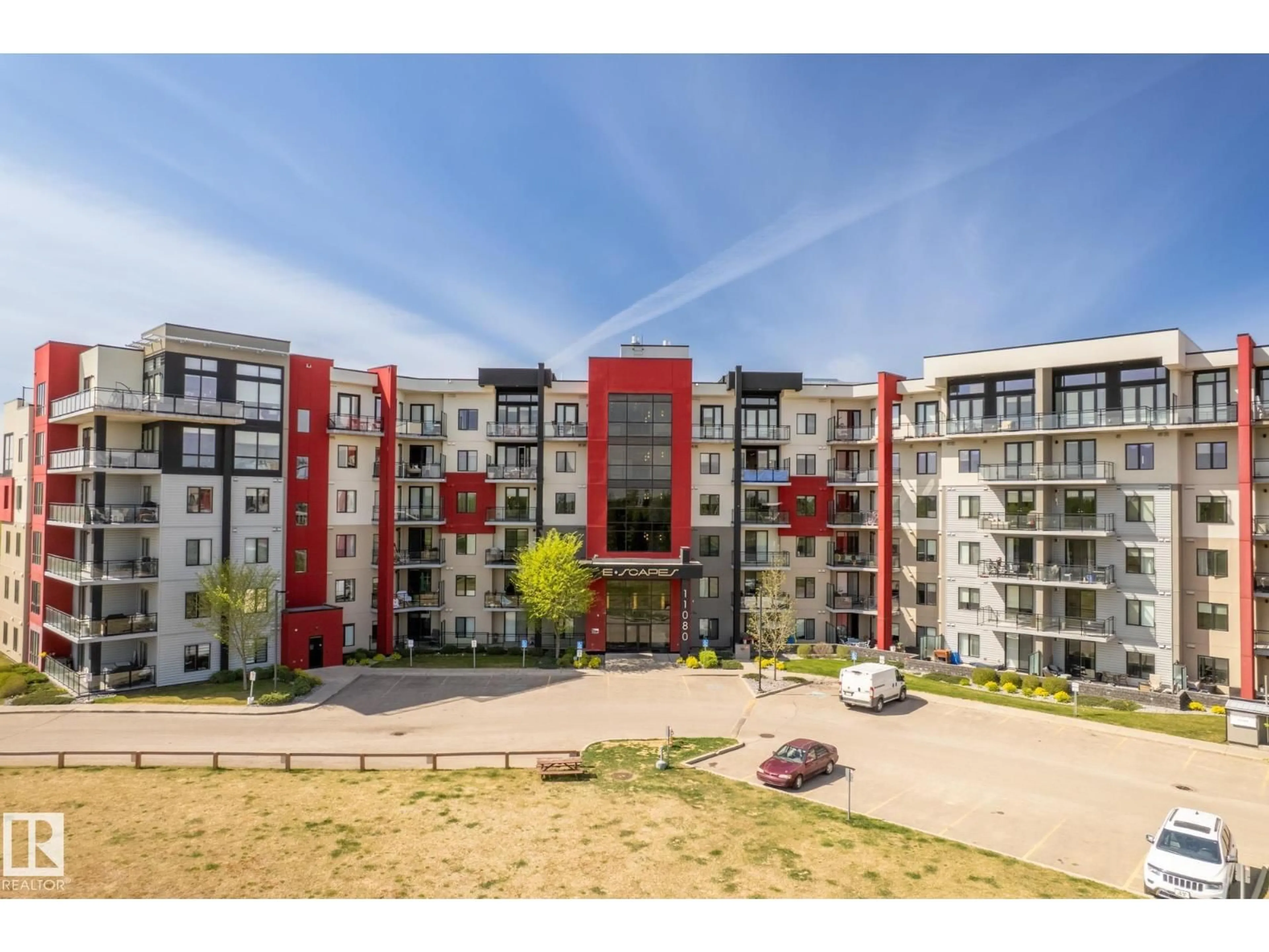 A pic from outside/outdoor area/front of a property/back of a property/a pic from drone, building for #109 - 11080 ELLERSLIE RD, Edmonton Alberta T6W2C2