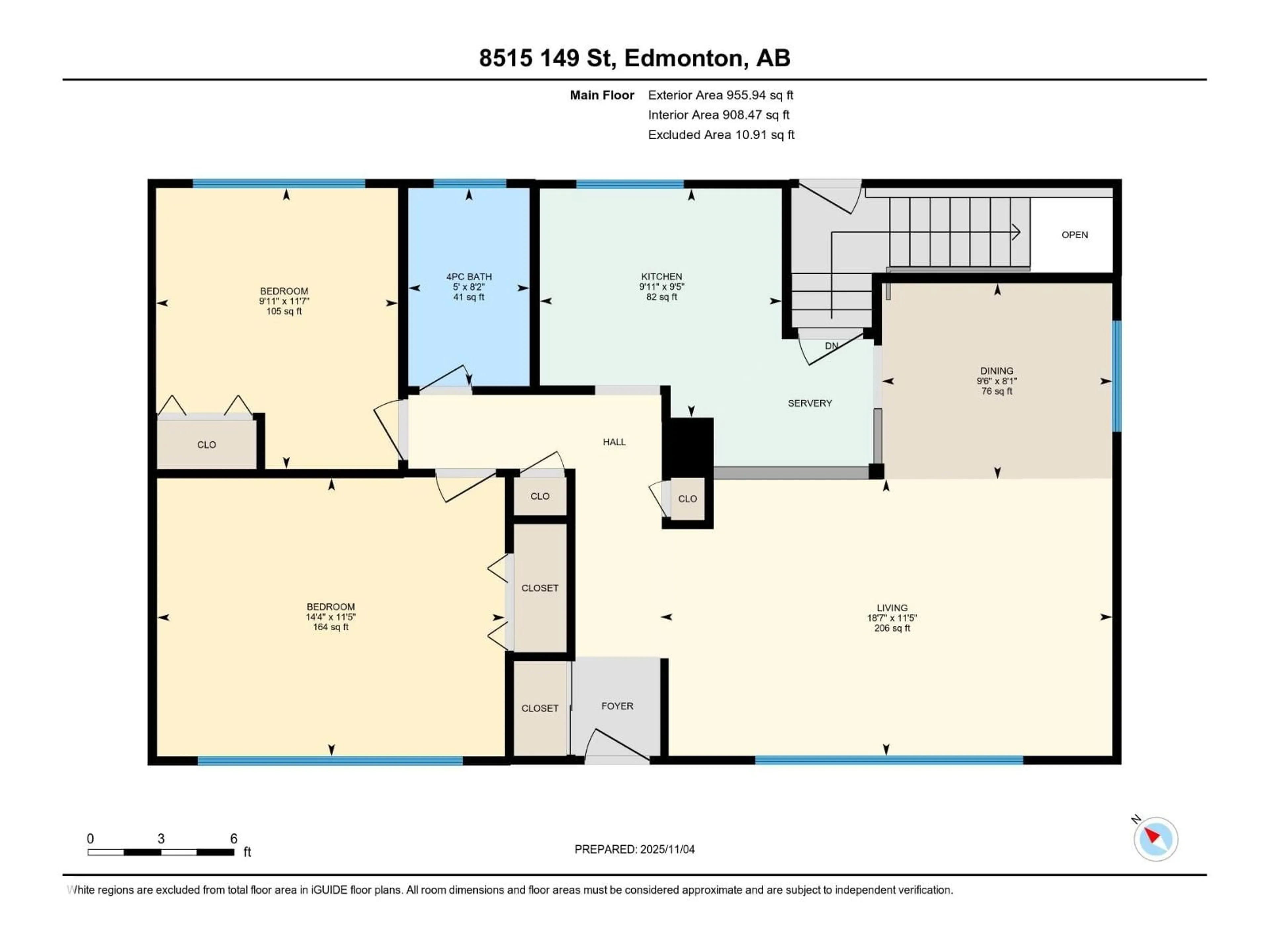 Floor plan for NW - 8515 149 ST, Edmonton Alberta T5R1B3