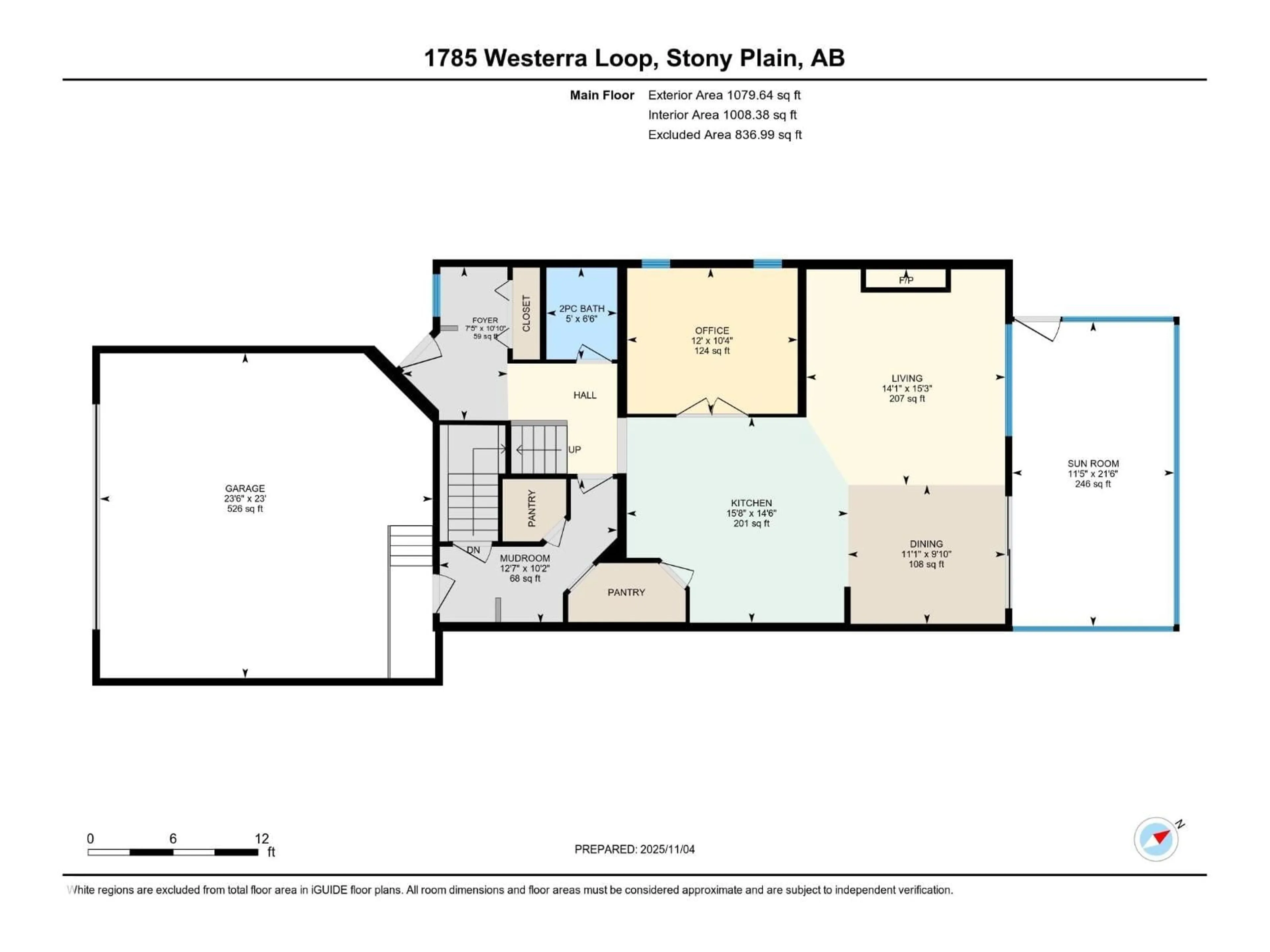 Floor plan for 1785 WESTERRA LO, Stony Plain Alberta T7Z0L8