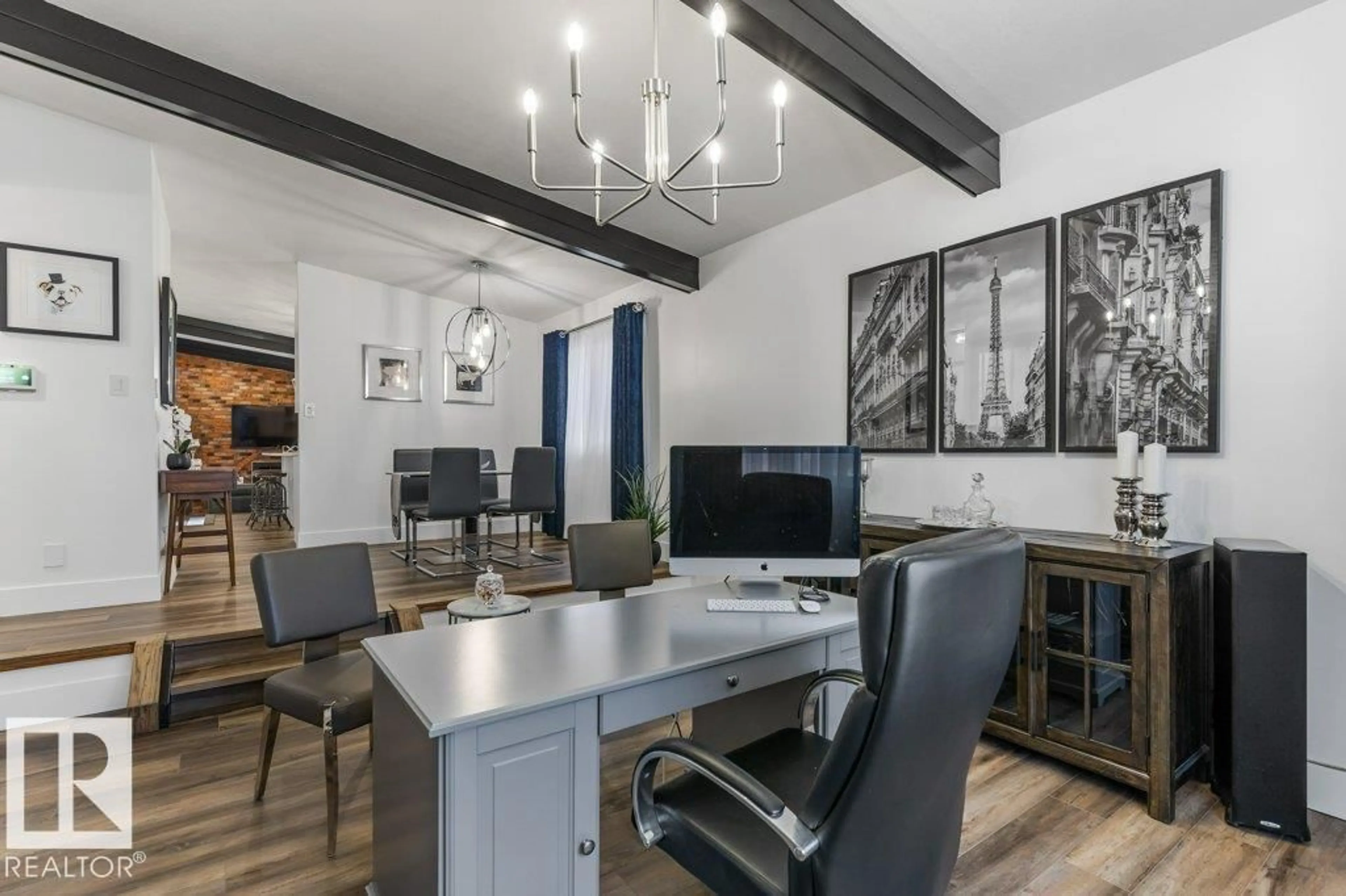 Dining room, wood/laminate floor for 5 GILCHRIST PL, St. Albert Alberta T8N2M3