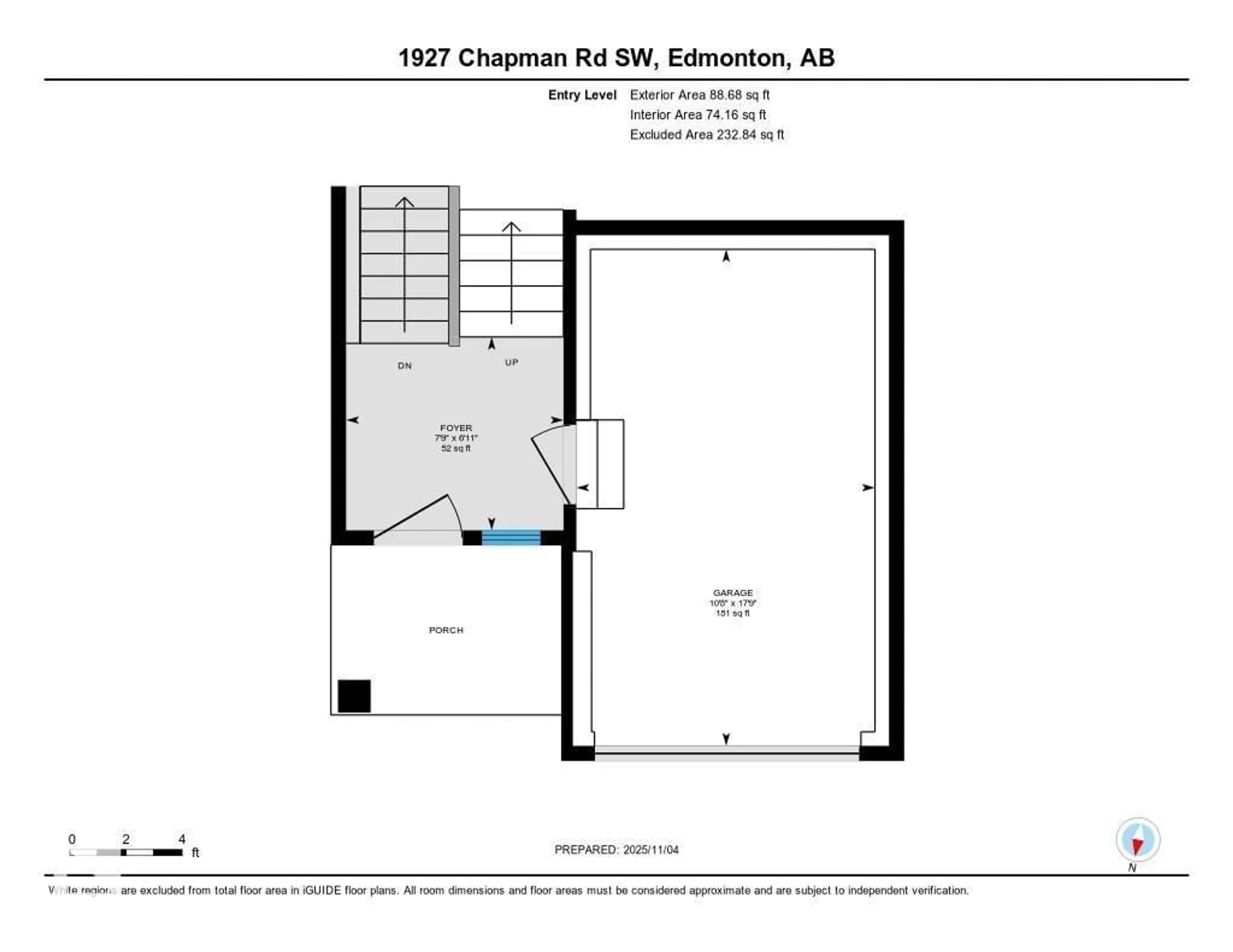 Floor plan for 1927 CHAPMAN RD, Edmonton Alberta T6W0Y7