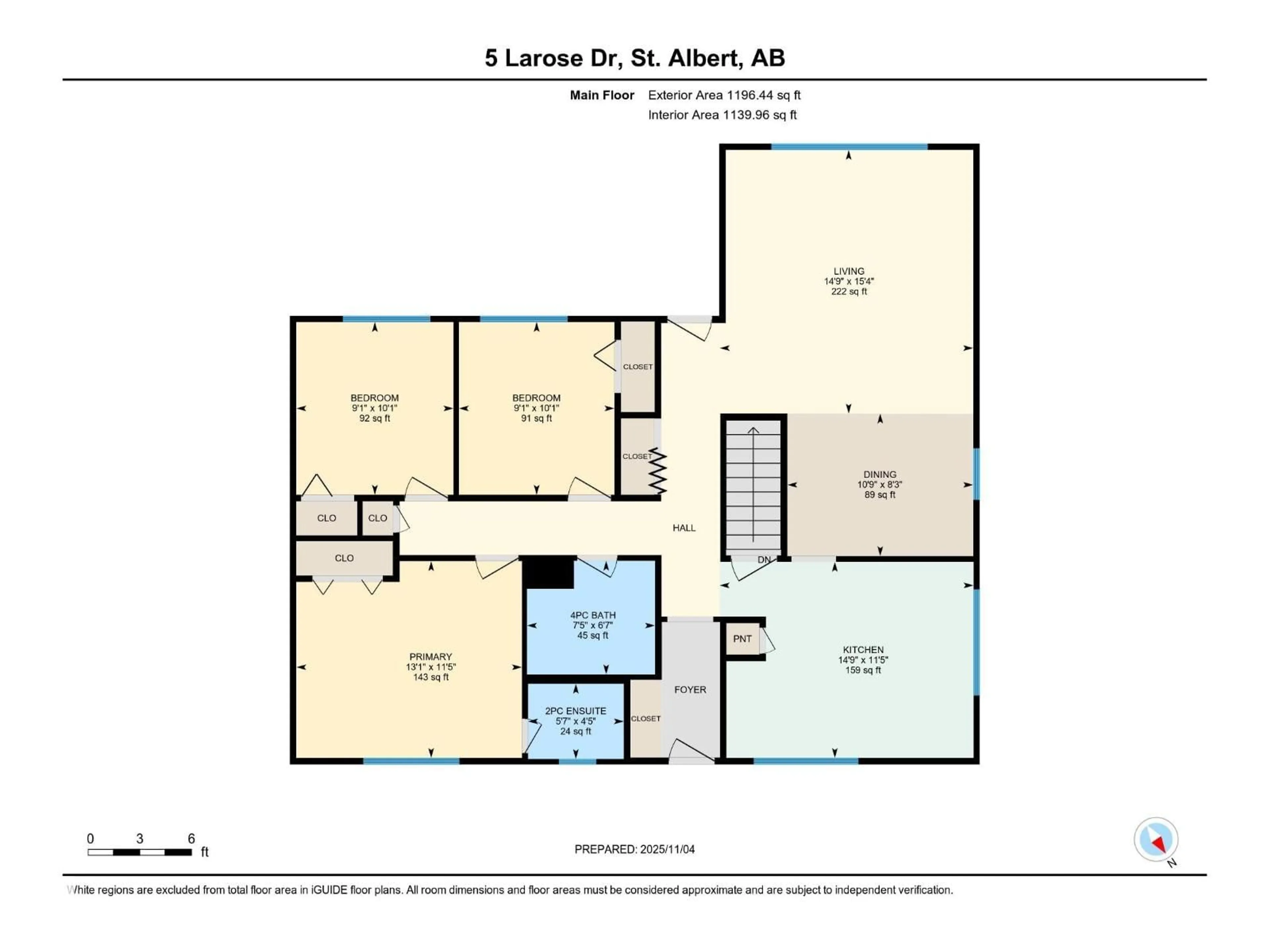Floor plan for 5 LAROSE DR, St. Albert Alberta T8N1S5
