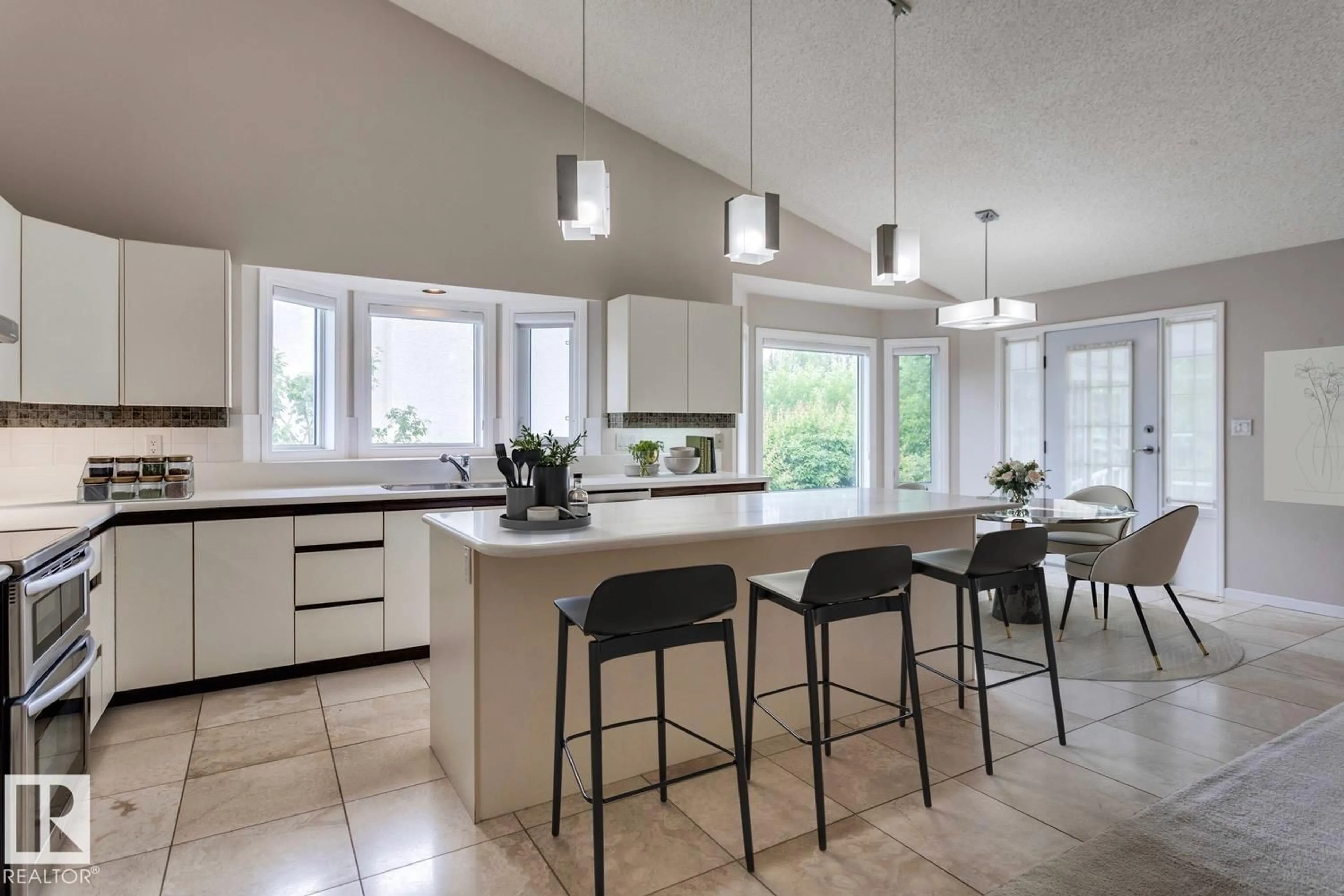 Contemporary kitchen, ceramic/tile floor for 12416 29A AV, Edmonton Alberta T6J6C6