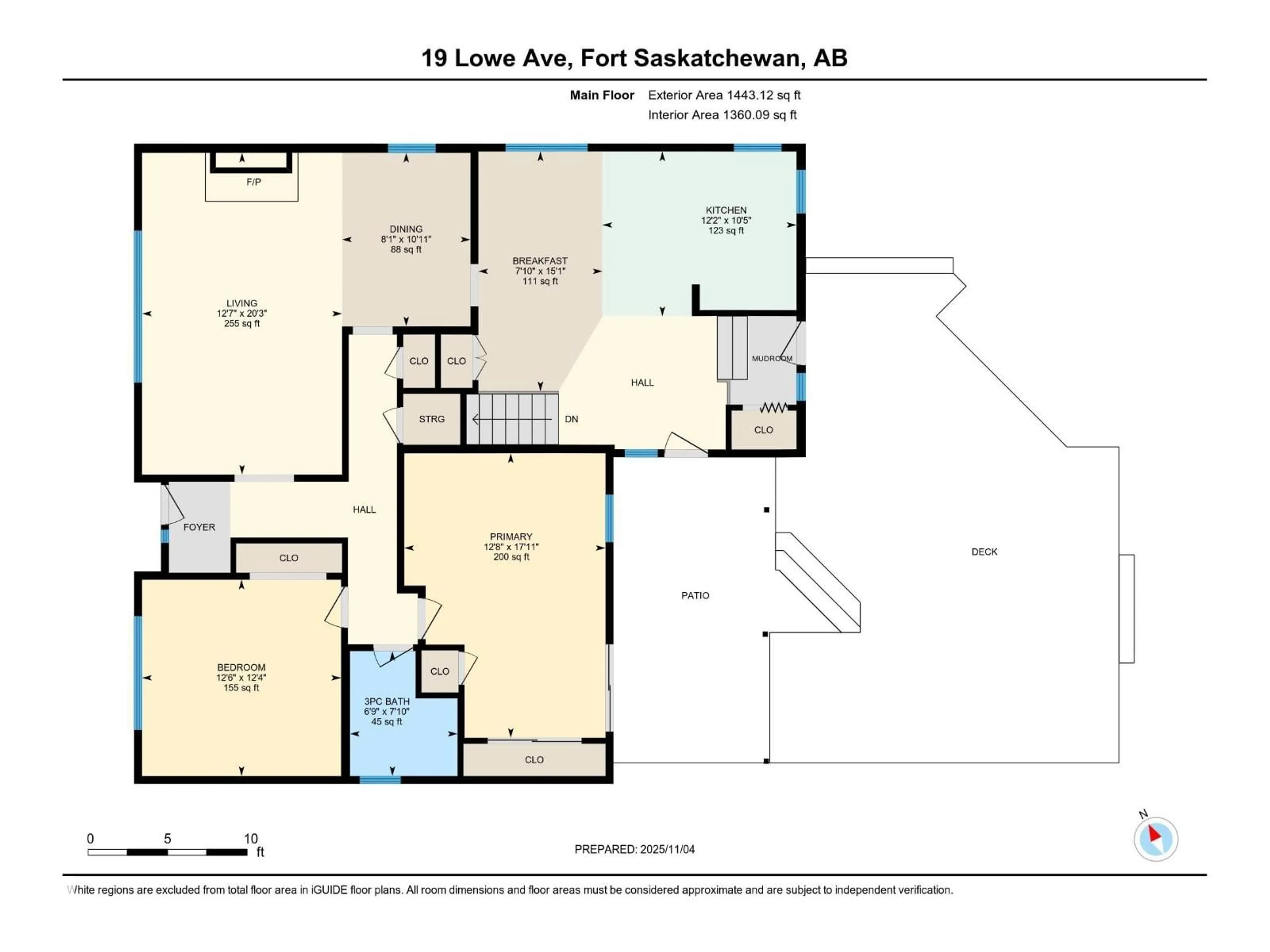 Floor plan for 19 LOWE AV, Fort Saskatchewan Alberta T8L2K9