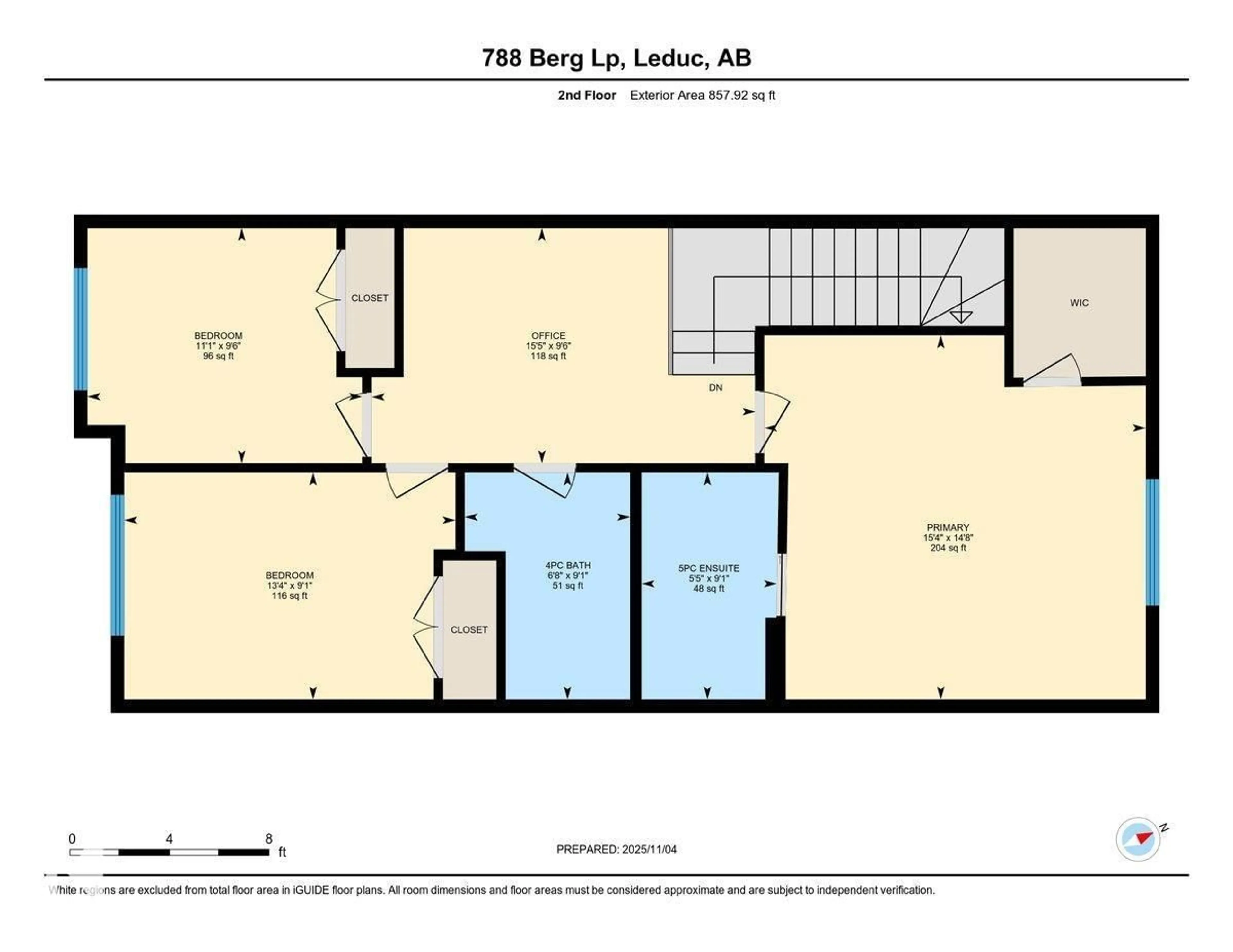 Floor plan for 788 BERG LO, Leduc Alberta T9E1G9