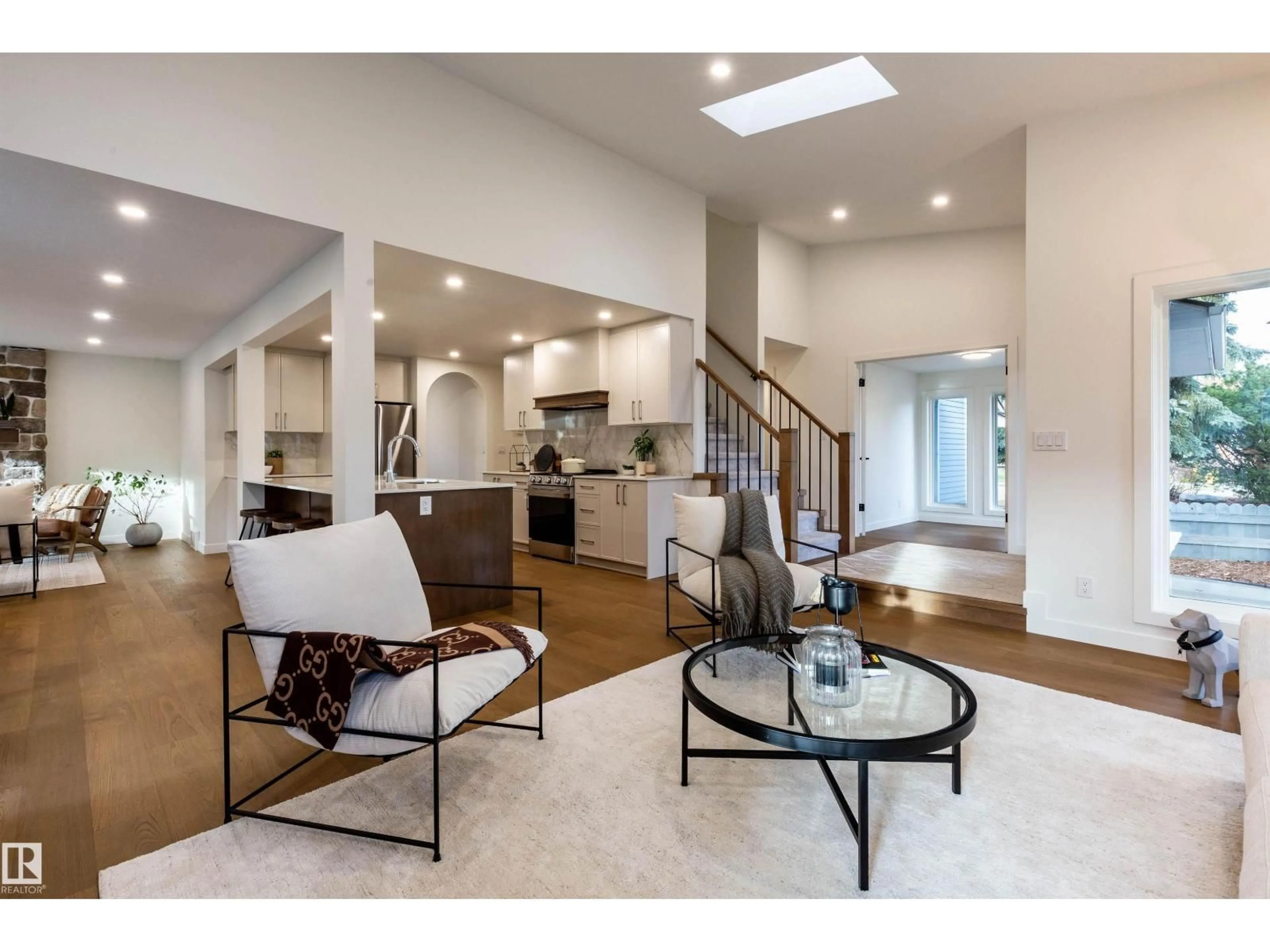 Living room with furniture, unknown for 2 KIRKLEES CR, Sherwood Park Alberta T8A5H3