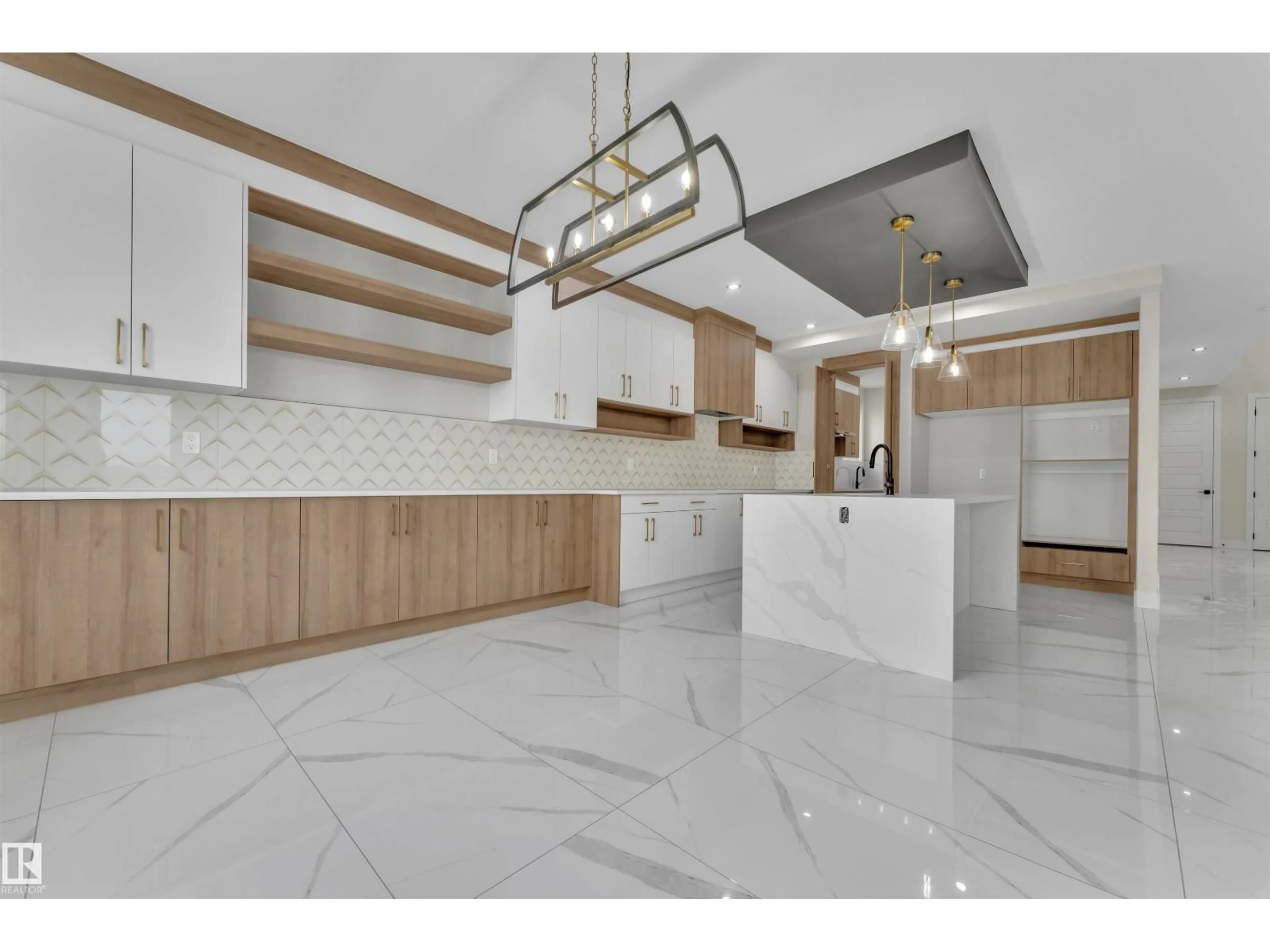 Open concept kitchen, ceramic/tile floor for 4311 35 ST, Beaumont Alberta T4X3G6