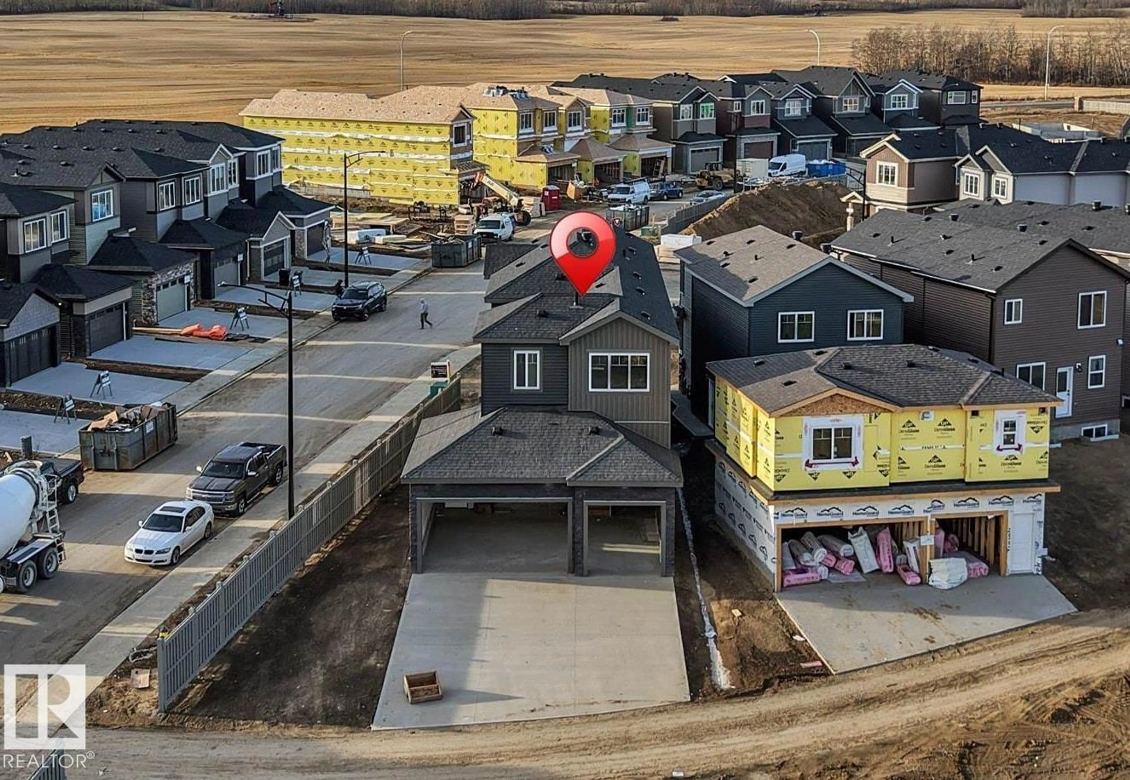 A pic from outside/outdoor area/front of a property/back of a property/a pic from drone, street for 22964 80 AV, Edmonton Alberta T5T7Y1