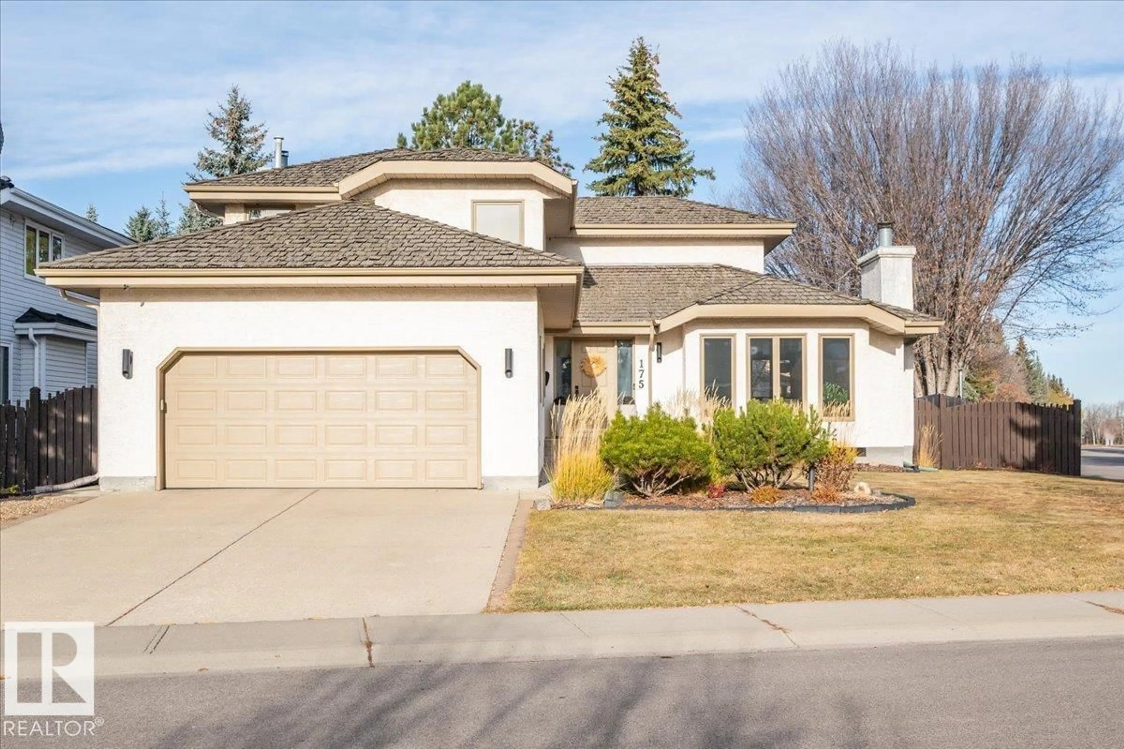 Home with vinyl exterior material, street for 175 ROY ST, Edmonton Alberta T6R2A9