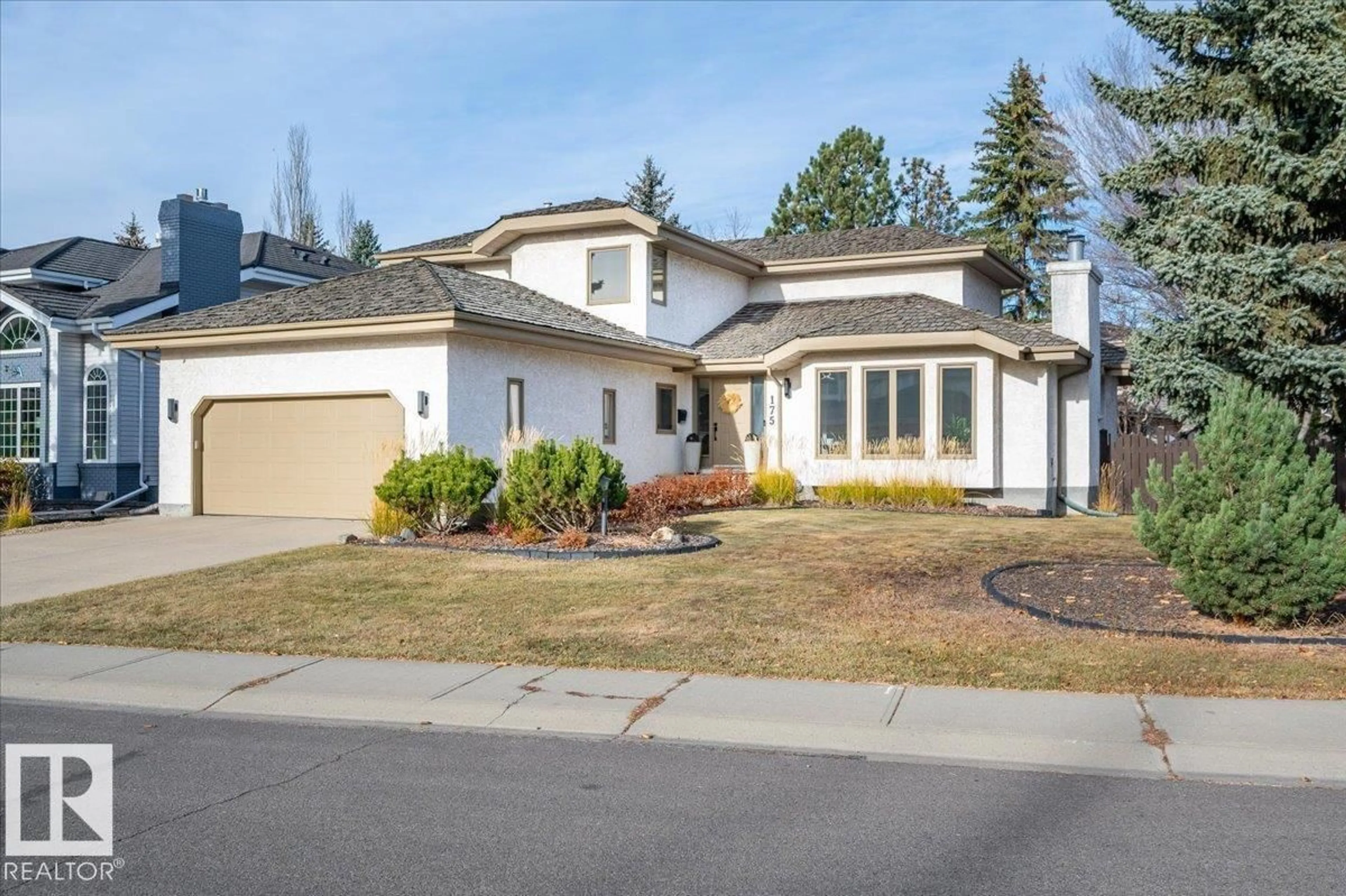 Home with vinyl exterior material, street for 175 ROY ST, Edmonton Alberta T6R2A9