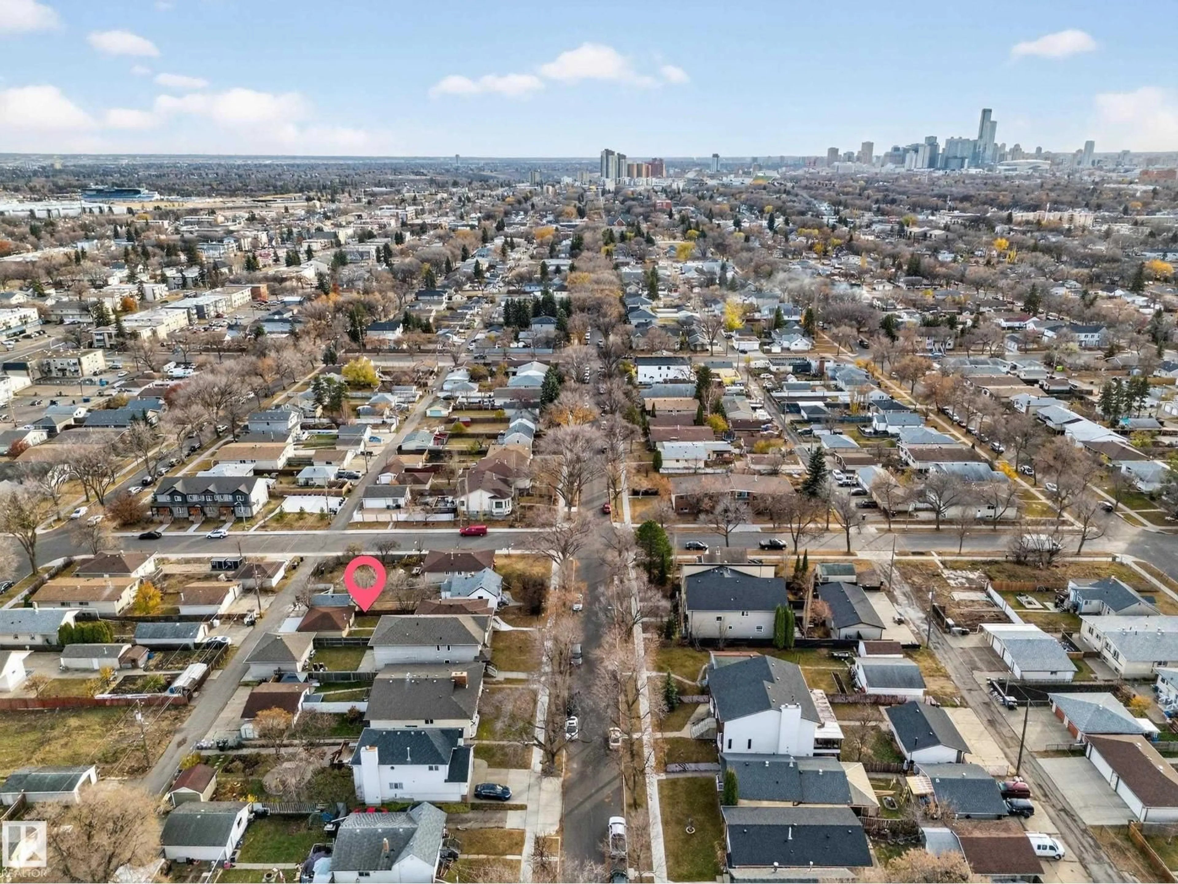 A pic from outside/outdoor area/front of a property/back of a property/a pic from drone, street for NW - 12307 85 ST, Edmonton Alberta T5B3H1