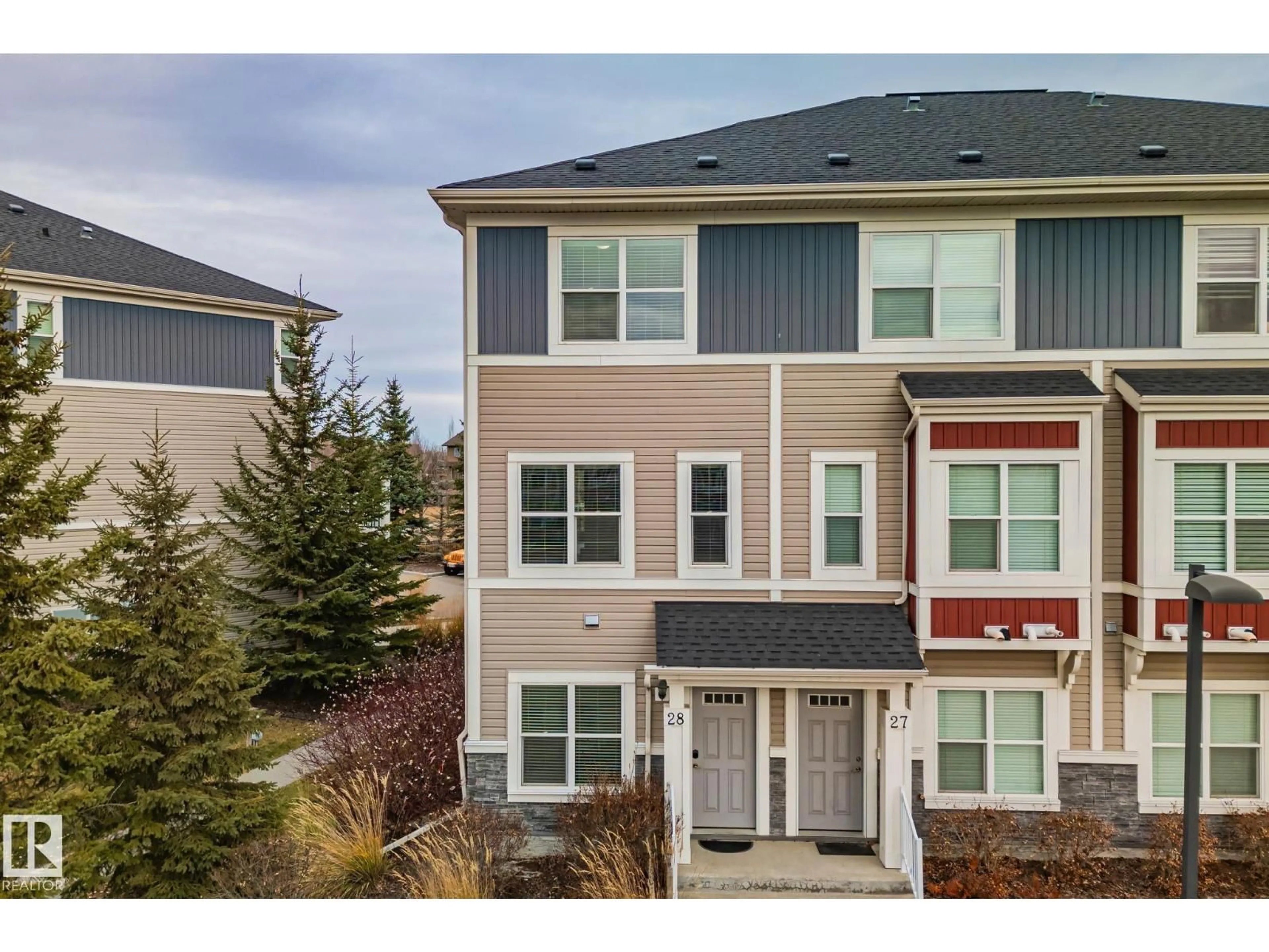 A pic from outside/outdoor area/front of a property/back of a property/a pic from drone, unknown for #28 - 3710 ALLAN DR, Edmonton Alberta T6W2C4