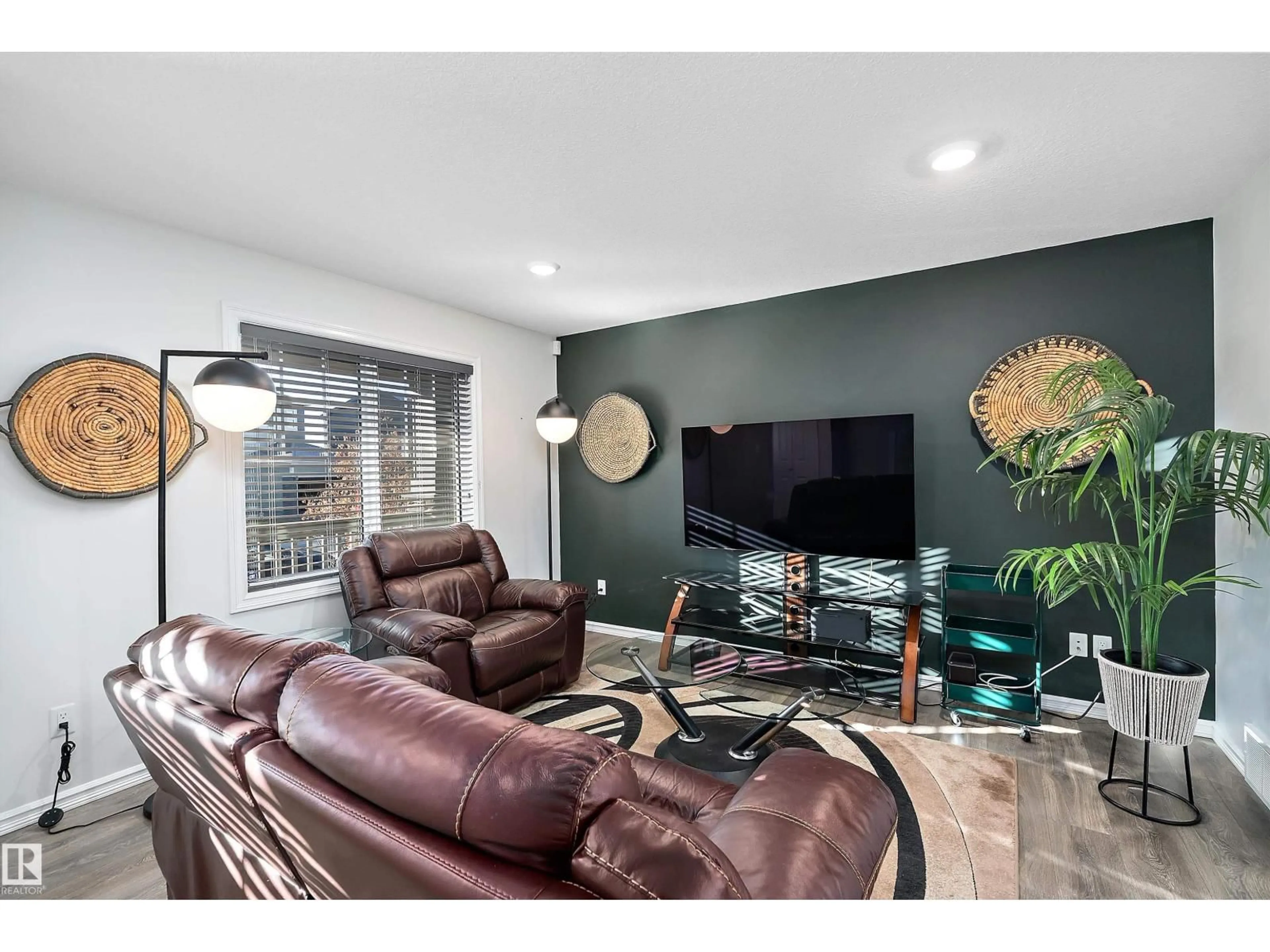 Living room with furniture, unknown for NW - 22124 87 AV, Edmonton Alberta T5T7H7