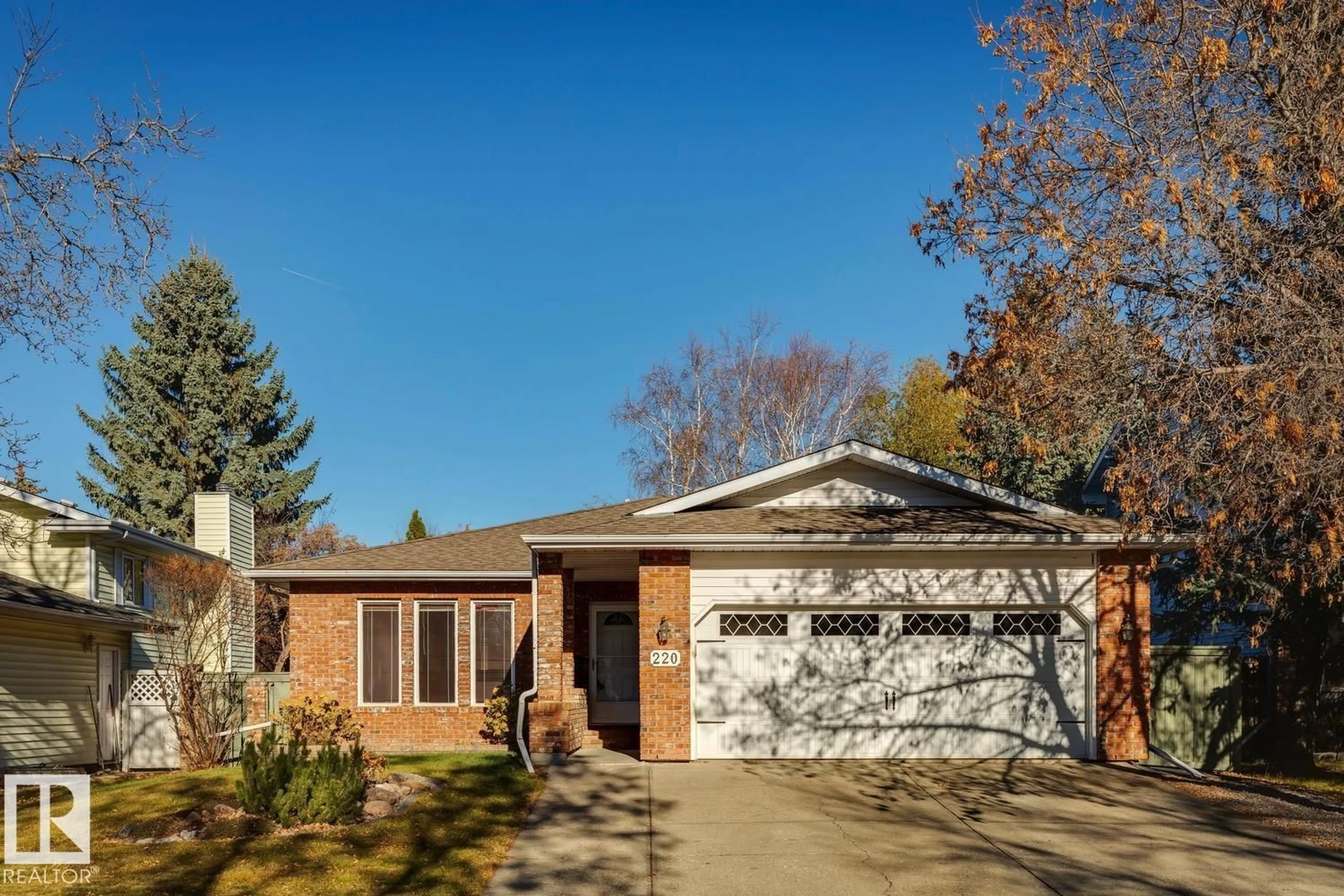 Home with brick exterior material, street for 220 HEAGLE CR, Edmonton Alberta T6R1V2