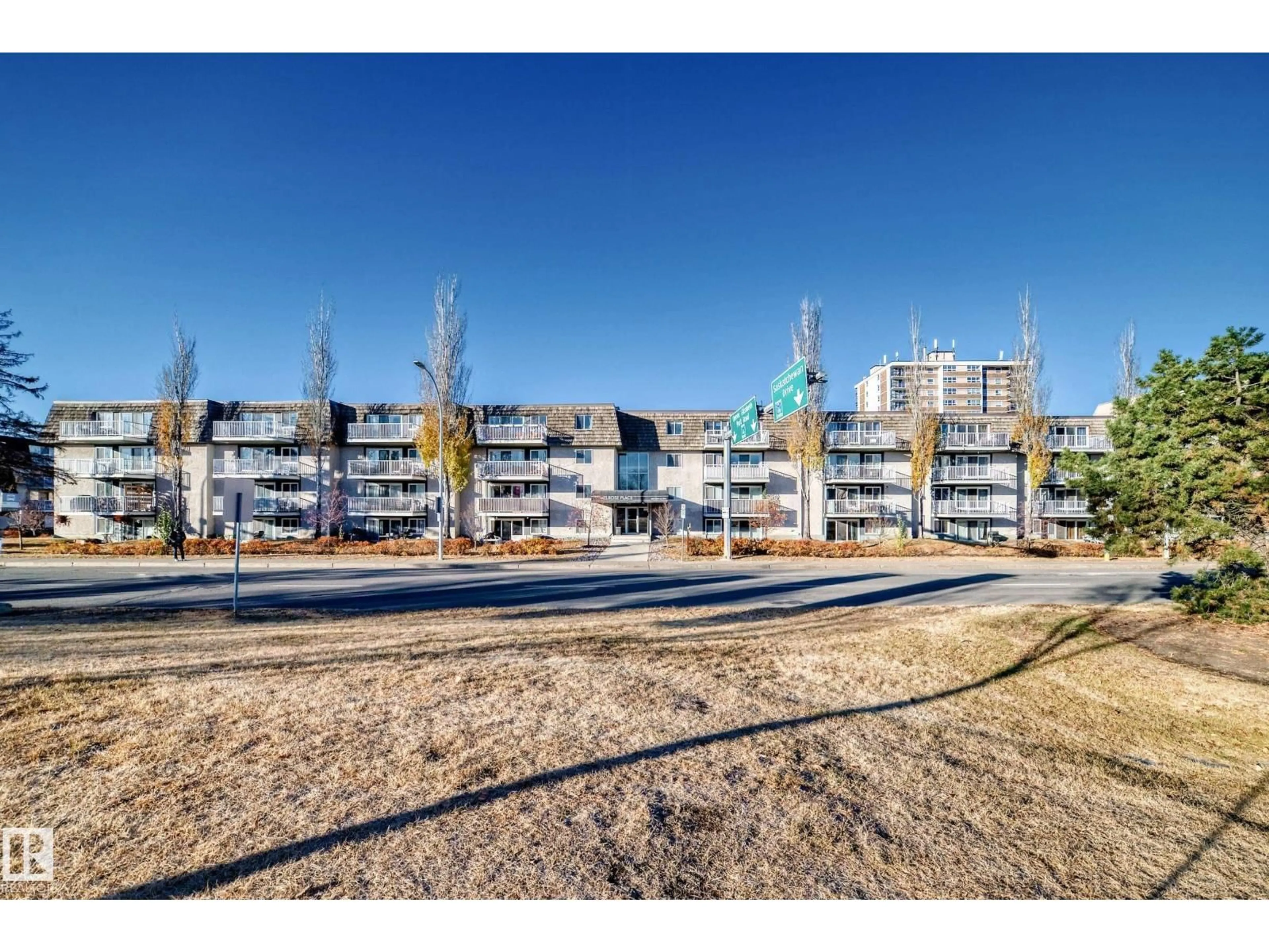 A pic from outside/outdoor area/front of a property/back of a property/a pic from drone, unknown for #417 - 8604 GATEWAY BV, Edmonton Alberta T6E4B6