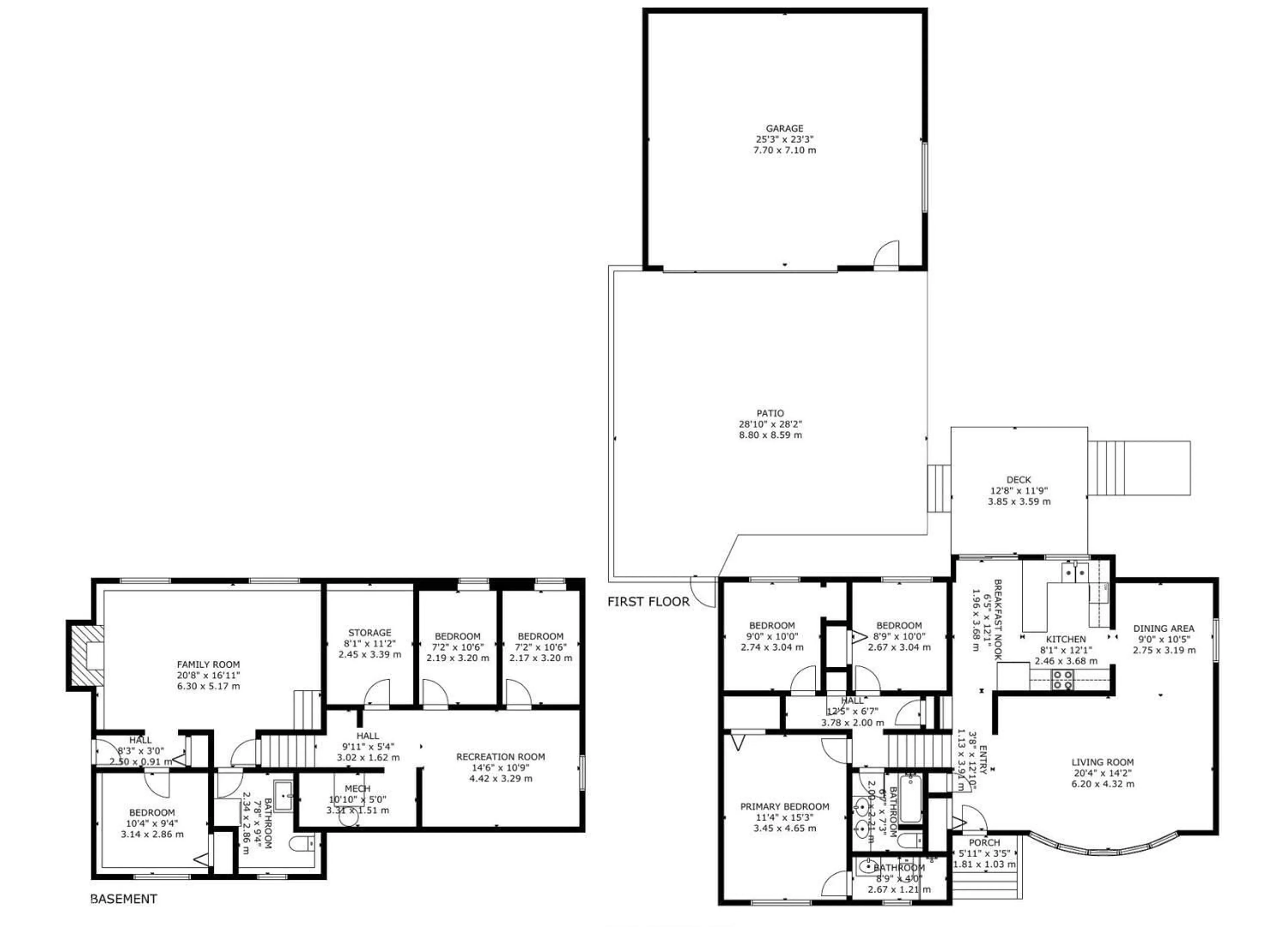 Floor plan for 3717 136A AV, Edmonton Alberta T5A2P2