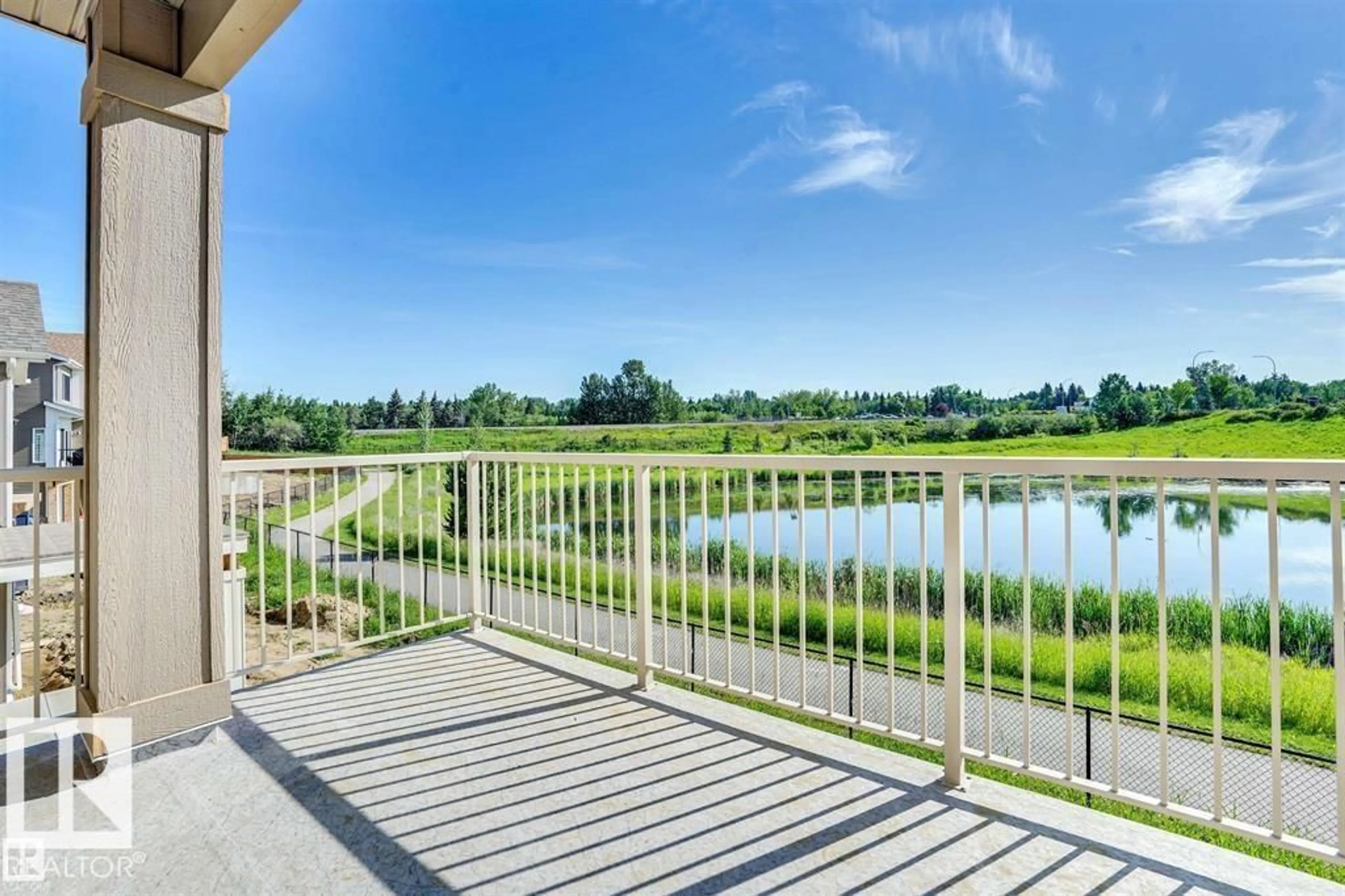 Patio, water/lake/river/ocean view for 47 ROSEWOOD WY, St. Albert Alberta T8N8B2