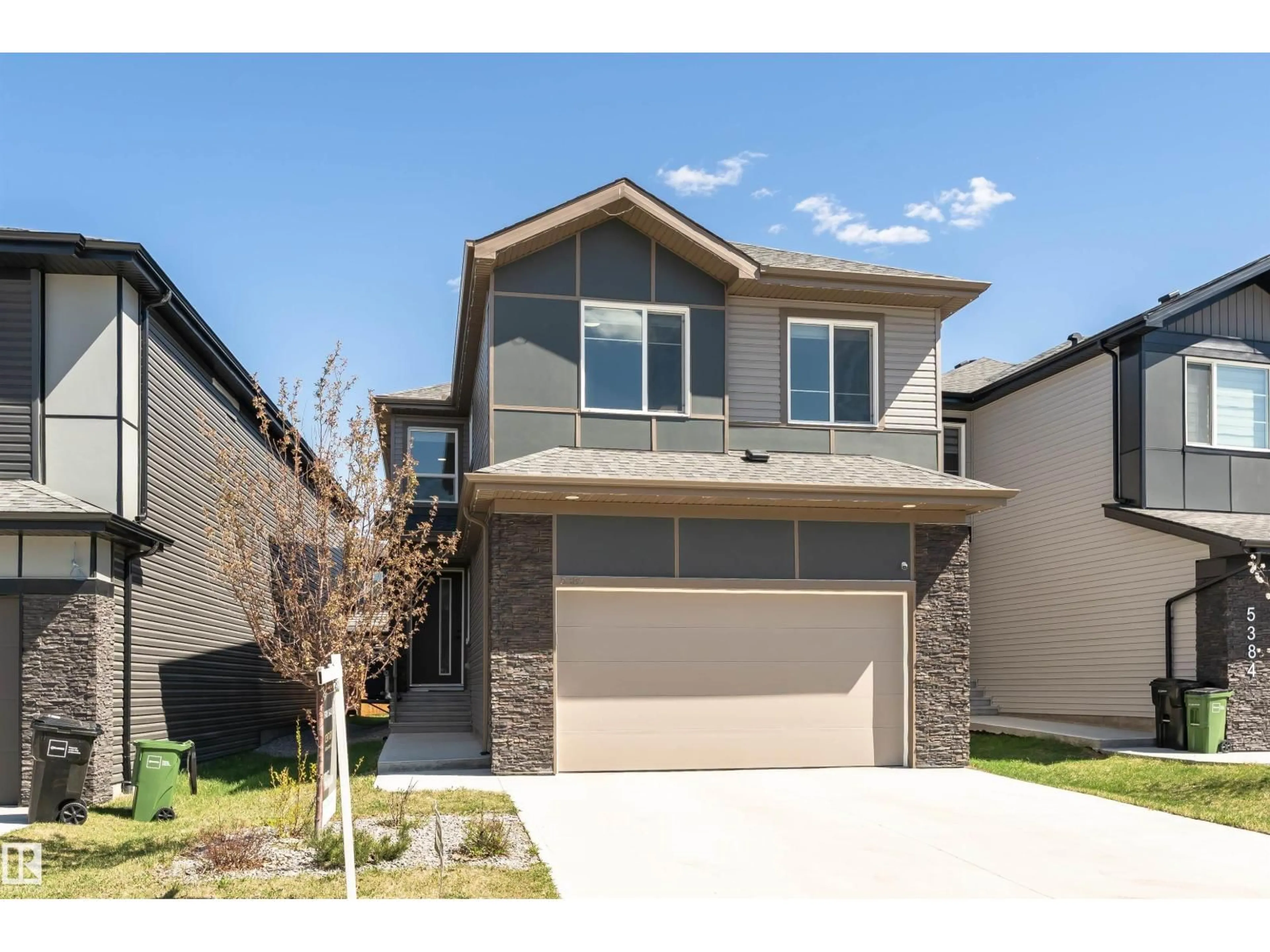 Home with vinyl exterior material, street for 5386 KIMBALL PL, Edmonton Alberta T6W5E5