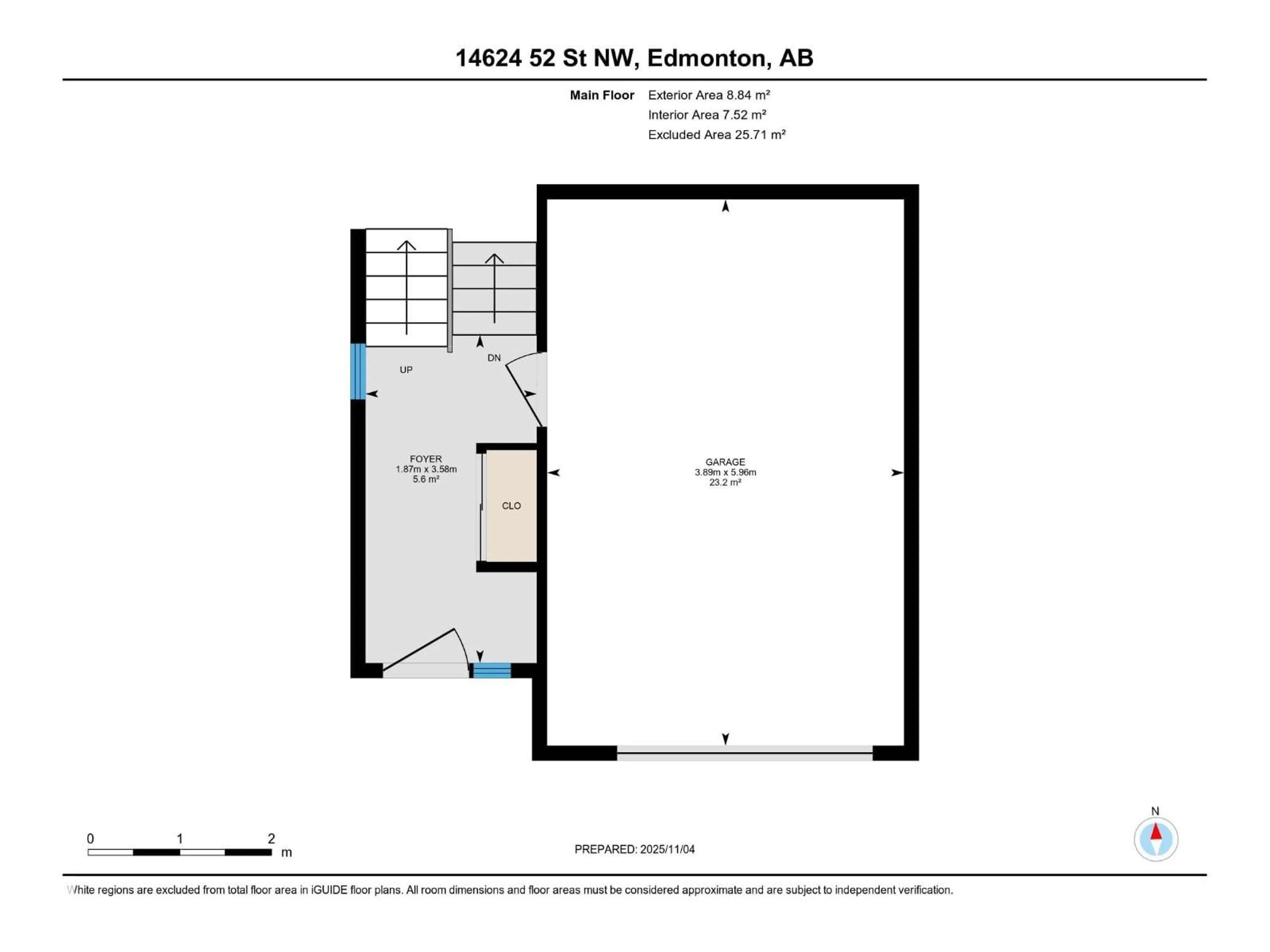 Floor plan for 14624 52 ST, Edmonton Alberta T5A3M7