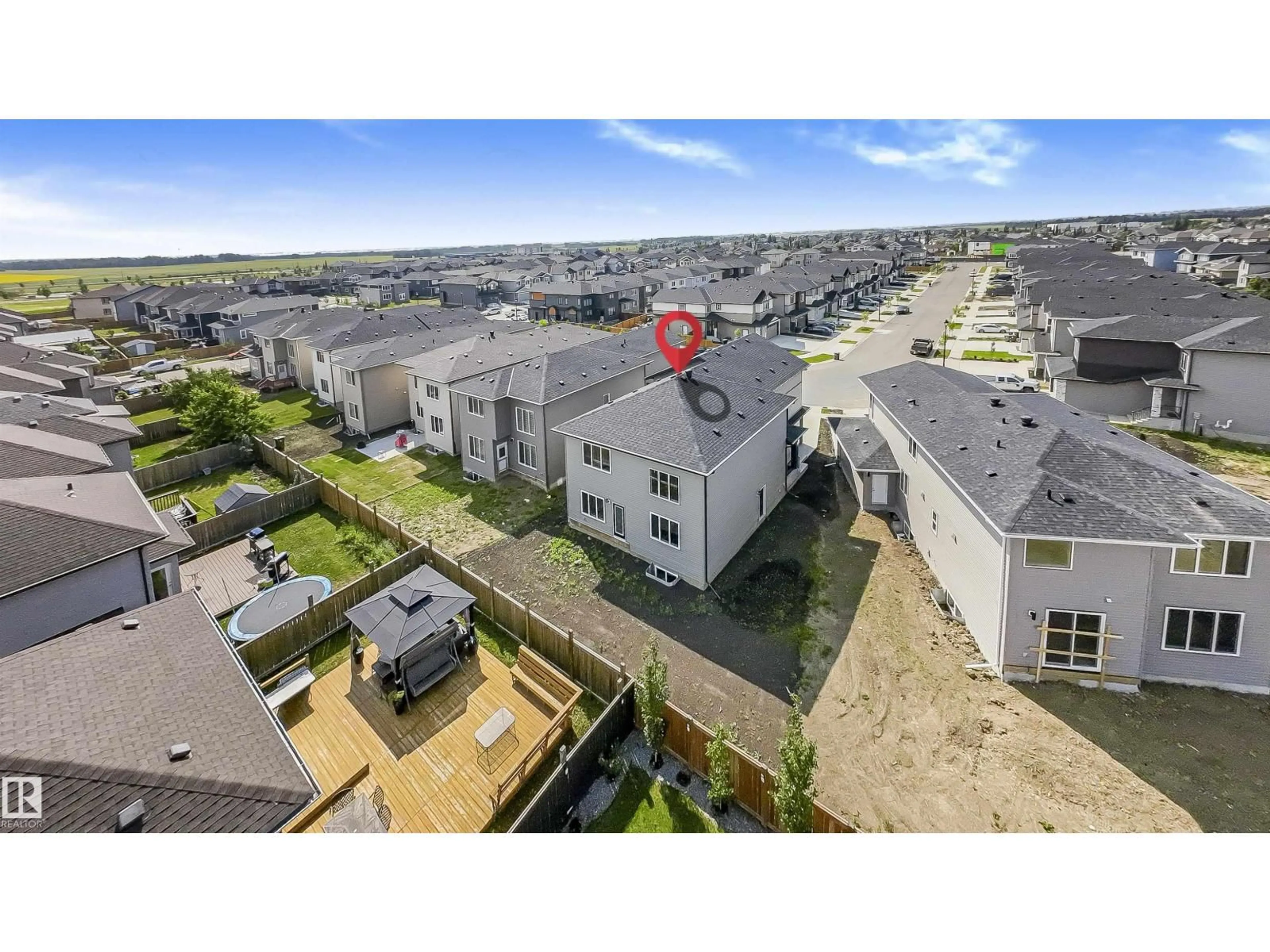 A pic from outside/outdoor area/front of a property/back of a property/a pic from drone, unknown for 3217 PELERIN CR, Beaumont Alberta T4X0E2