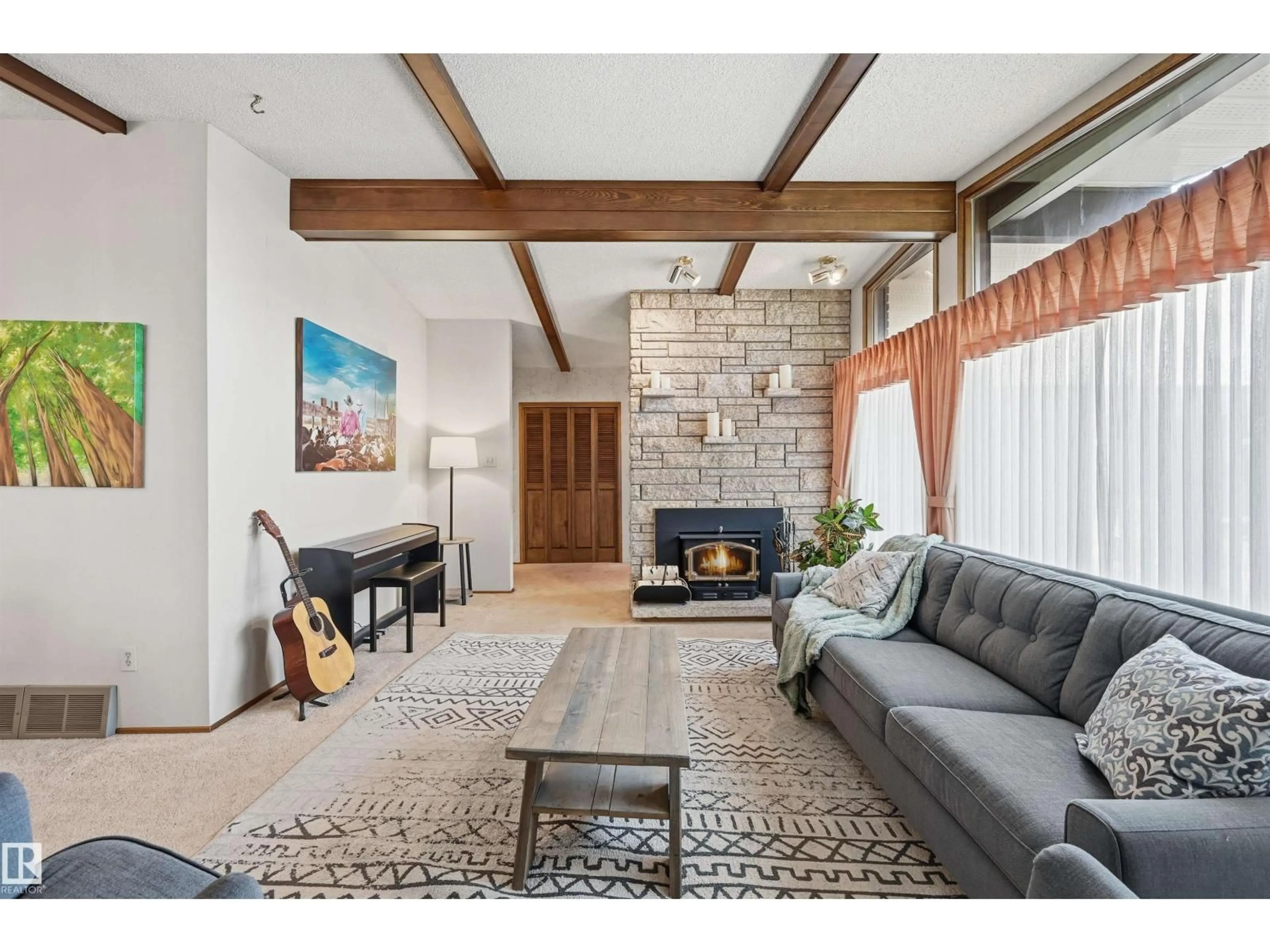 Living room with furniture, unknown for NW - 4231 86 ST, Edmonton Alberta T6K1C5