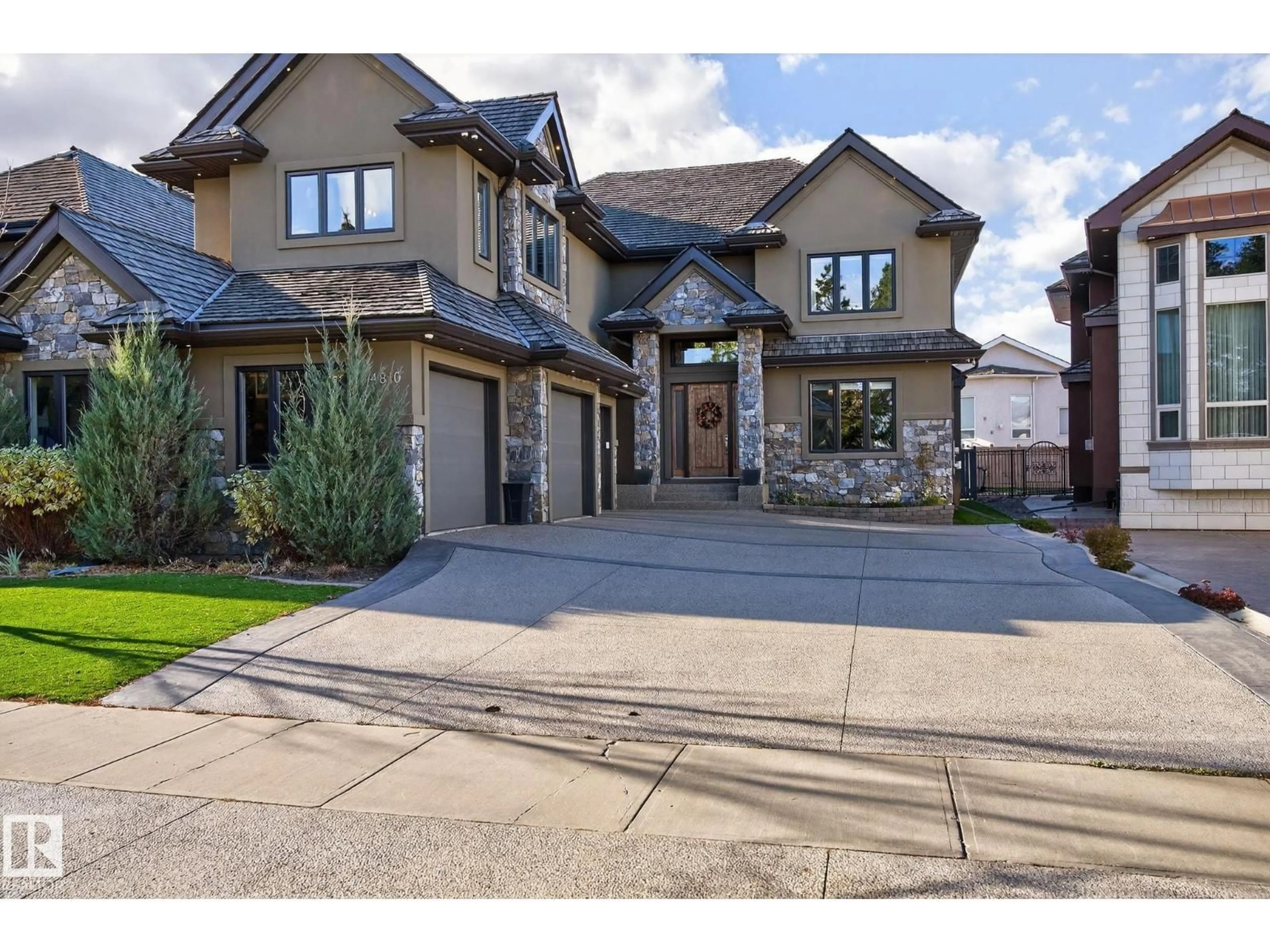 Home with brick exterior material, street for 4810 DONSDALE DR, Edmonton Alberta T6M2N2
