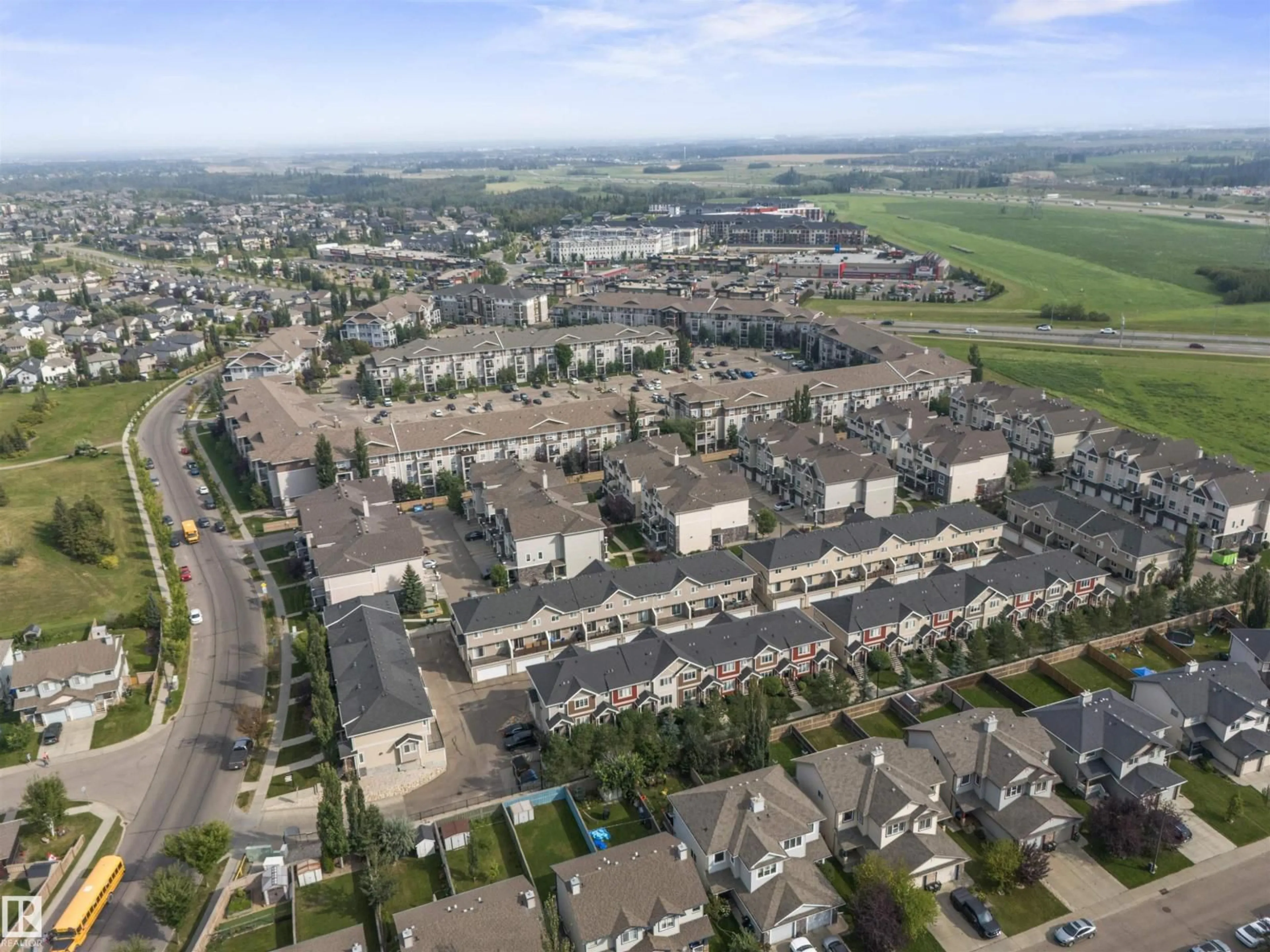 A pic from outside/outdoor area/front of a property/back of a property/a pic from drone, street for 42 - 7289 SOUTH TERWILLEGAR DR, Edmonton Alberta T6R0M5