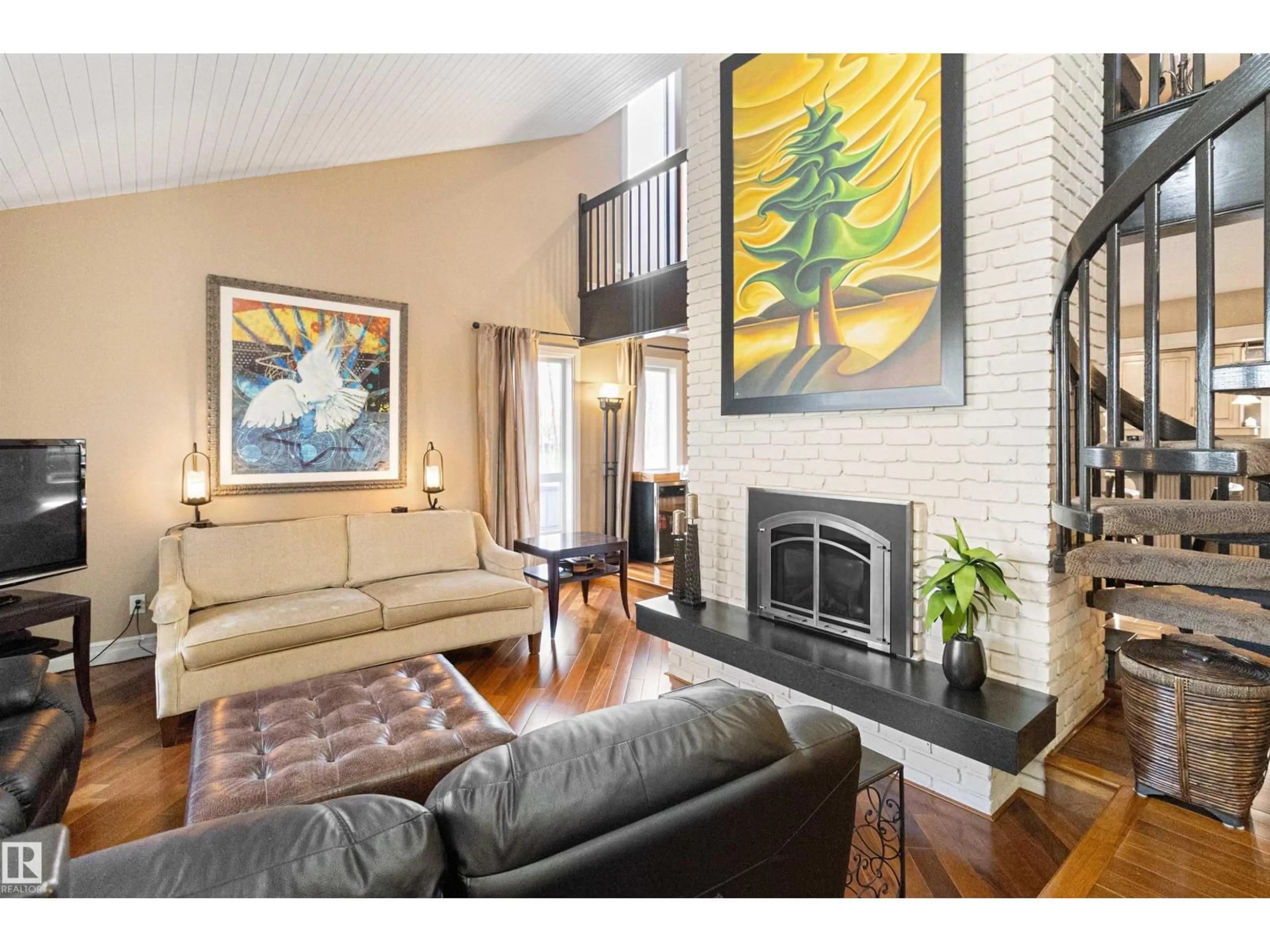 Living room with furniture, unknown for 385 23248 TWP ROAD 522, Rural Strathcona County Alberta T8B1H5