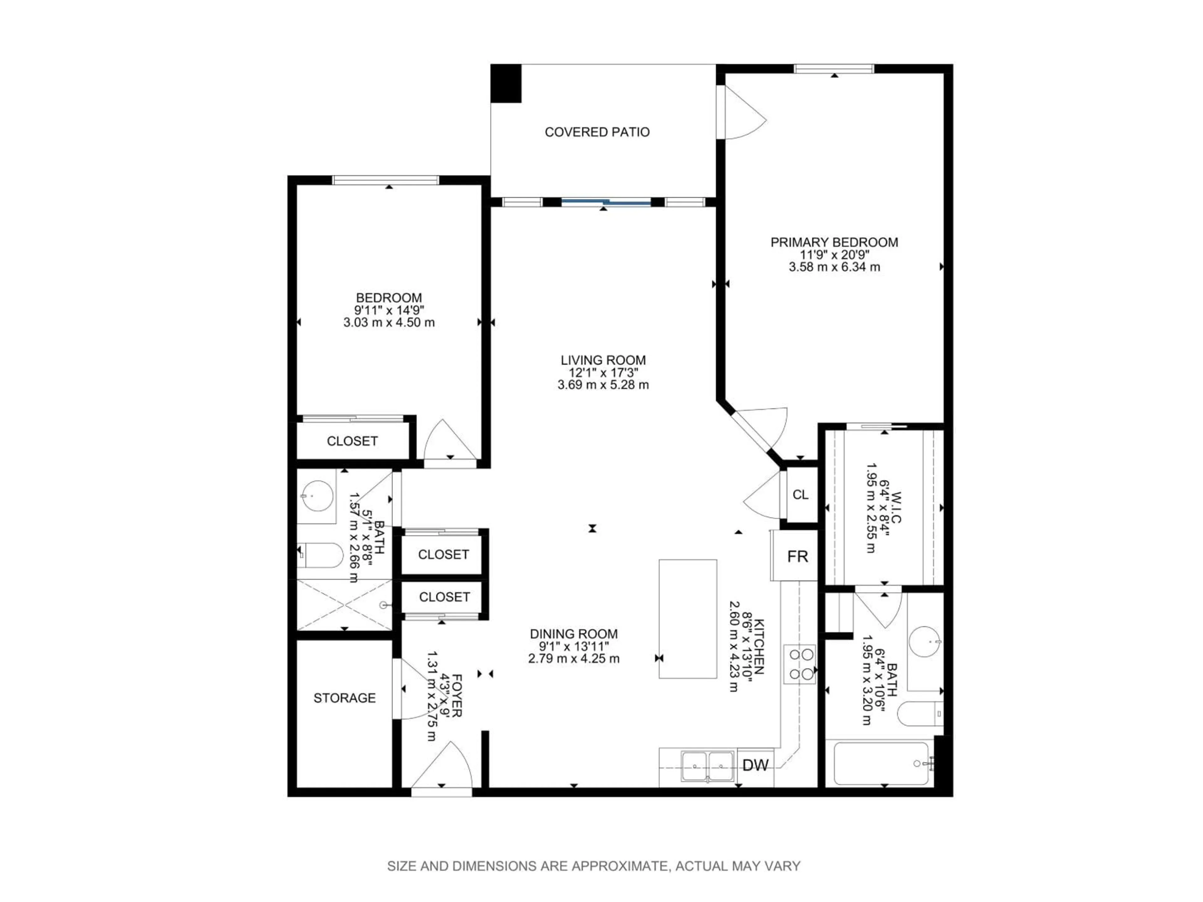 Floor plan for #106 - 8956 156 ST, Edmonton Alberta T5R5Z6