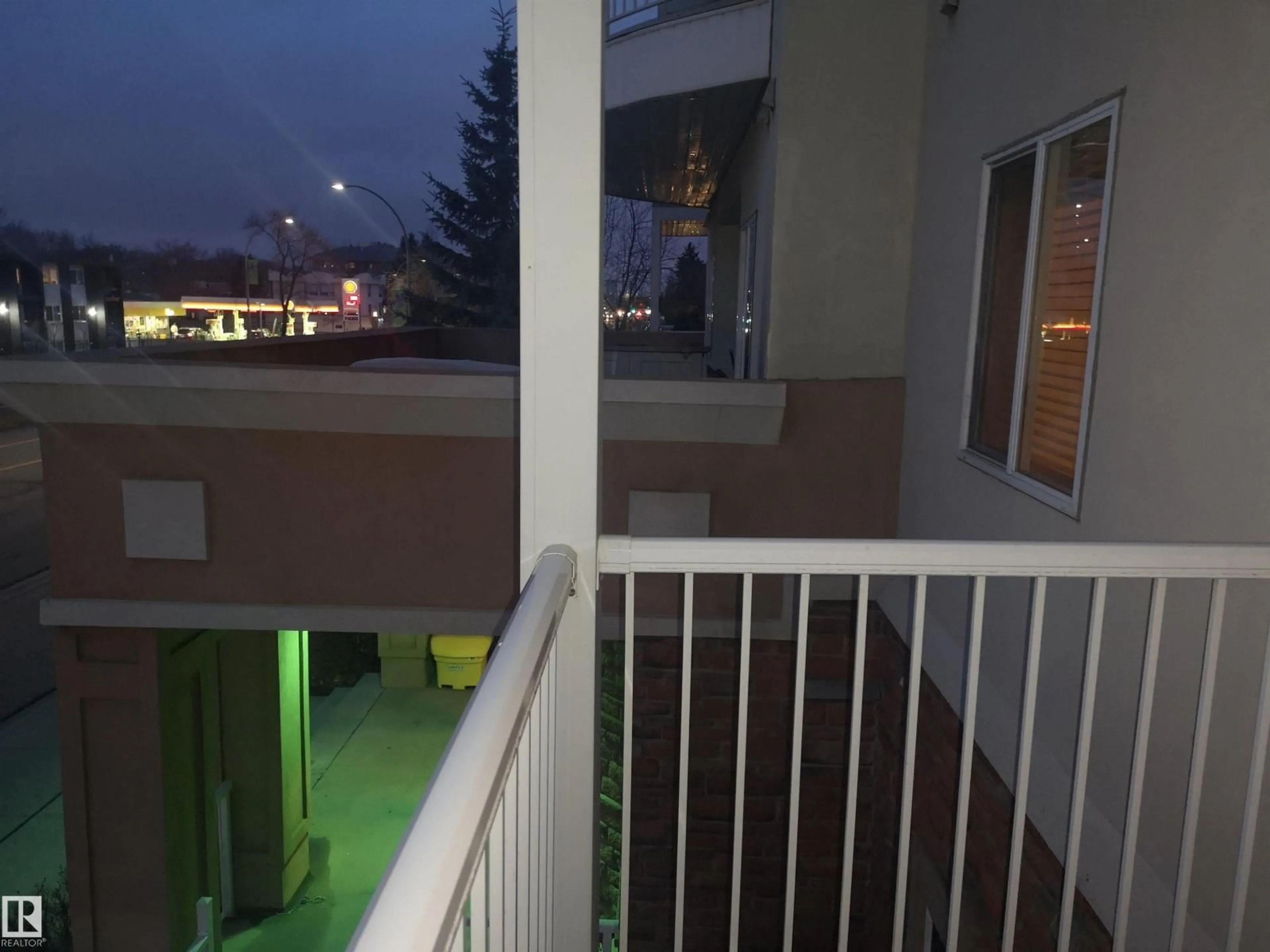 Balcony in the apartment, city buildings view from balcony for 218 8528 82 AV, Edmonton Alberta T6E6C3