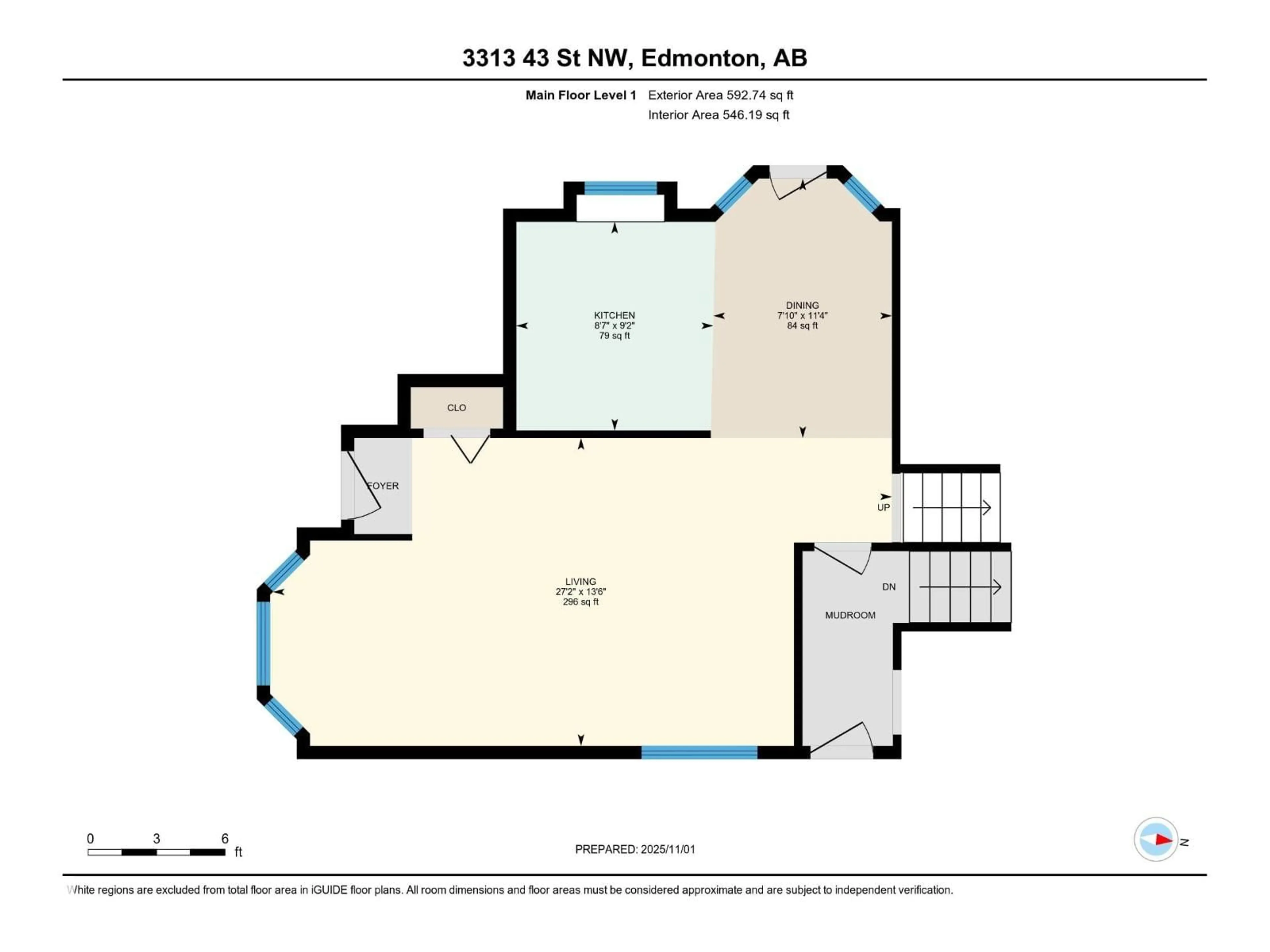 Floor plan for 3313 43 ST, Edmonton Alberta T6L5Z6