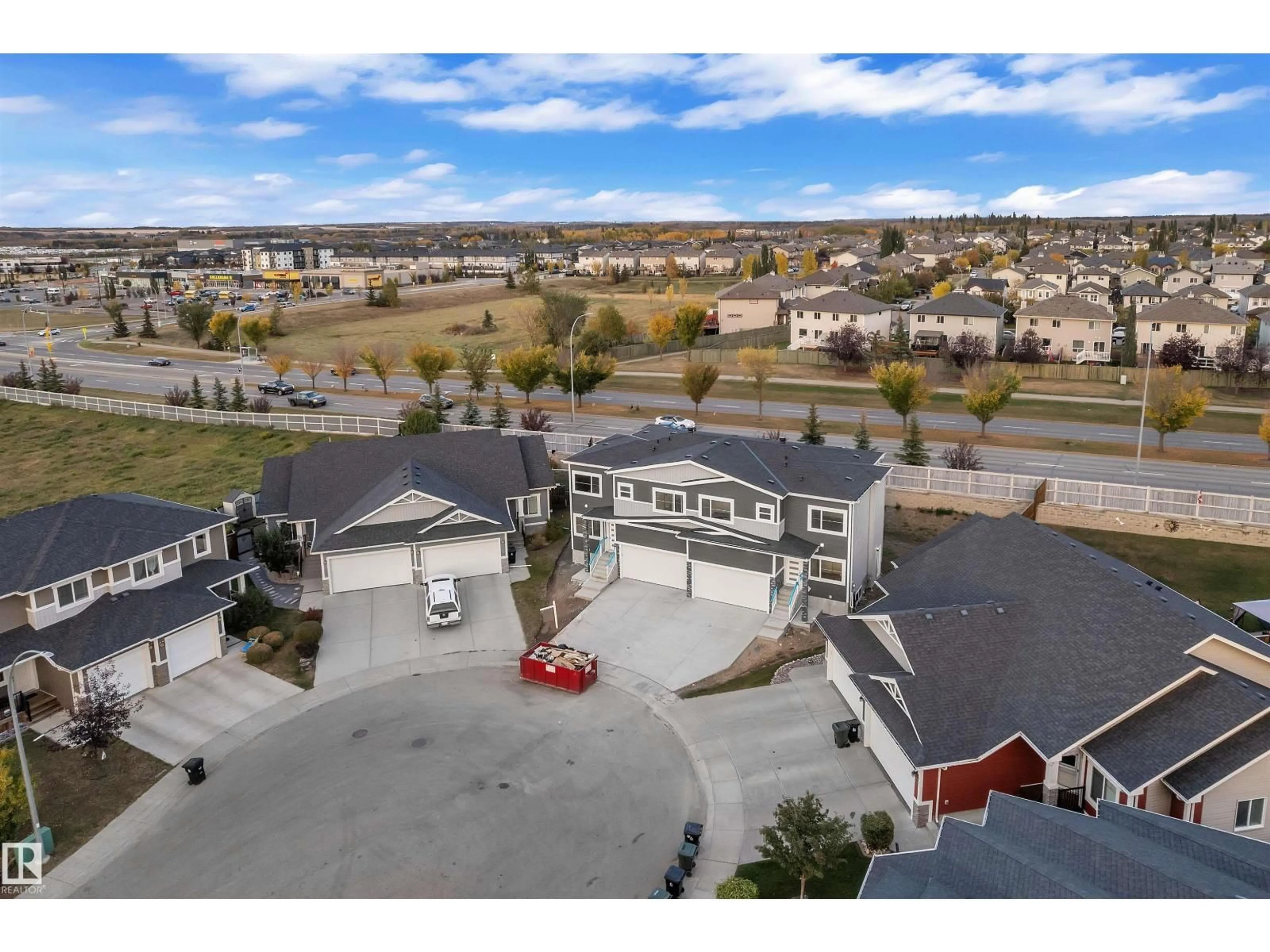 A pic from outside/outdoor area/front of a property/back of a property/a pic from drone, mountain view for 48 HAZELWOOD LN, Spruce Grove Alberta T7X0R7