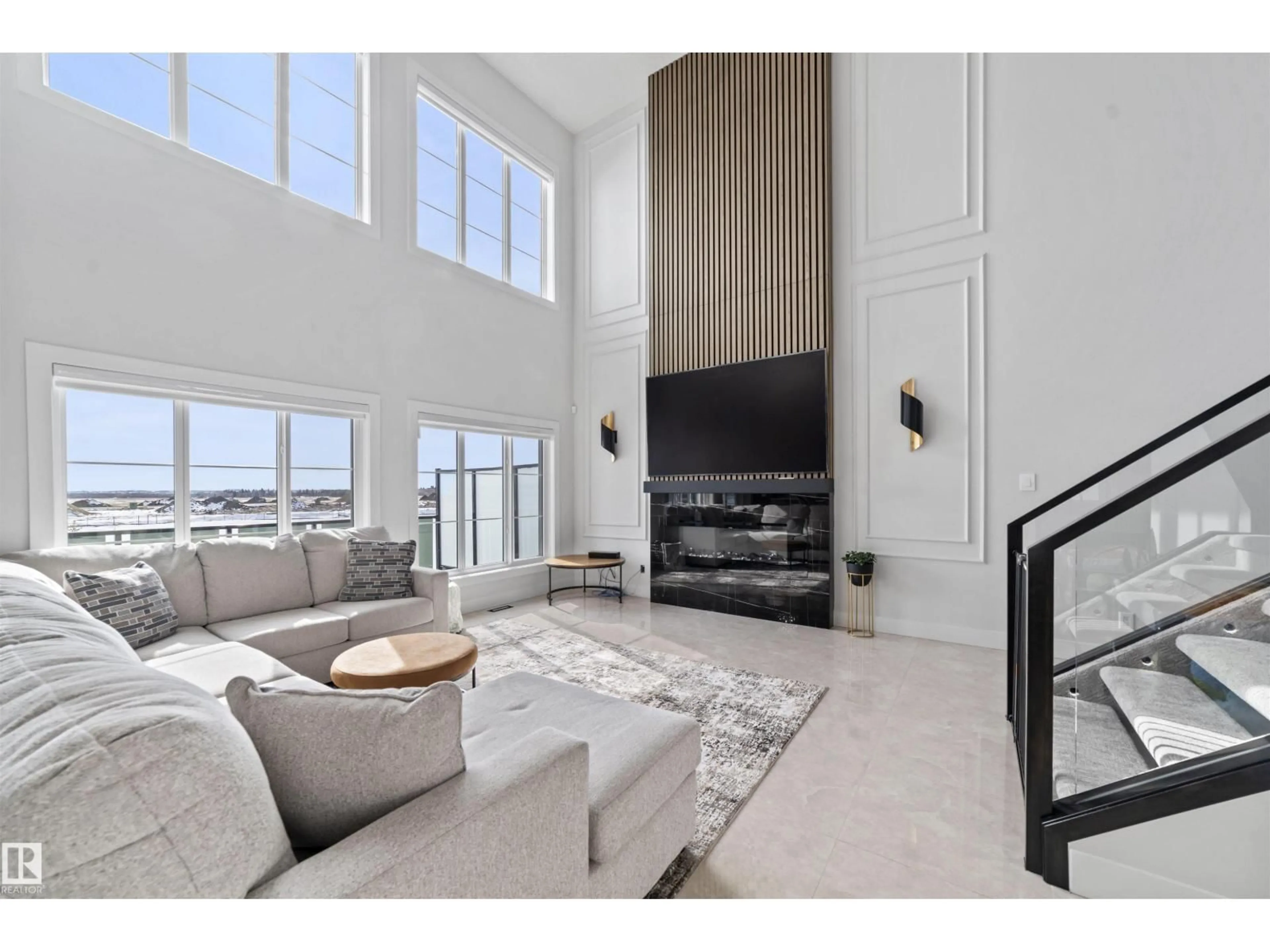 Living room with furniture, unknown for NE - 6415 29 ST, Rural Leduc County Alberta T4X3A7