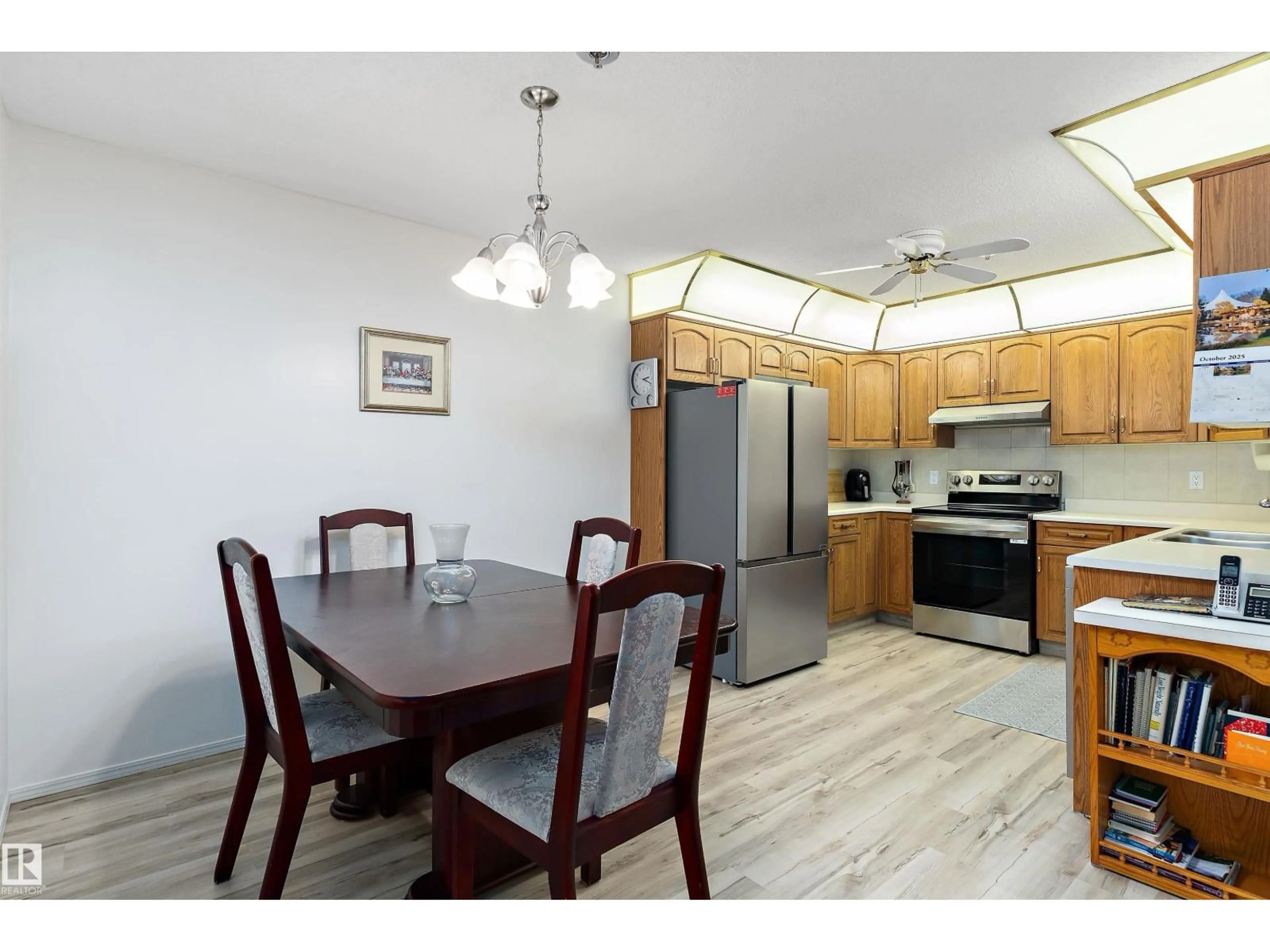 Standard kitchen, wood/laminate floor for #209 - 10915 21 AV, Edmonton Alberta T6J6X2