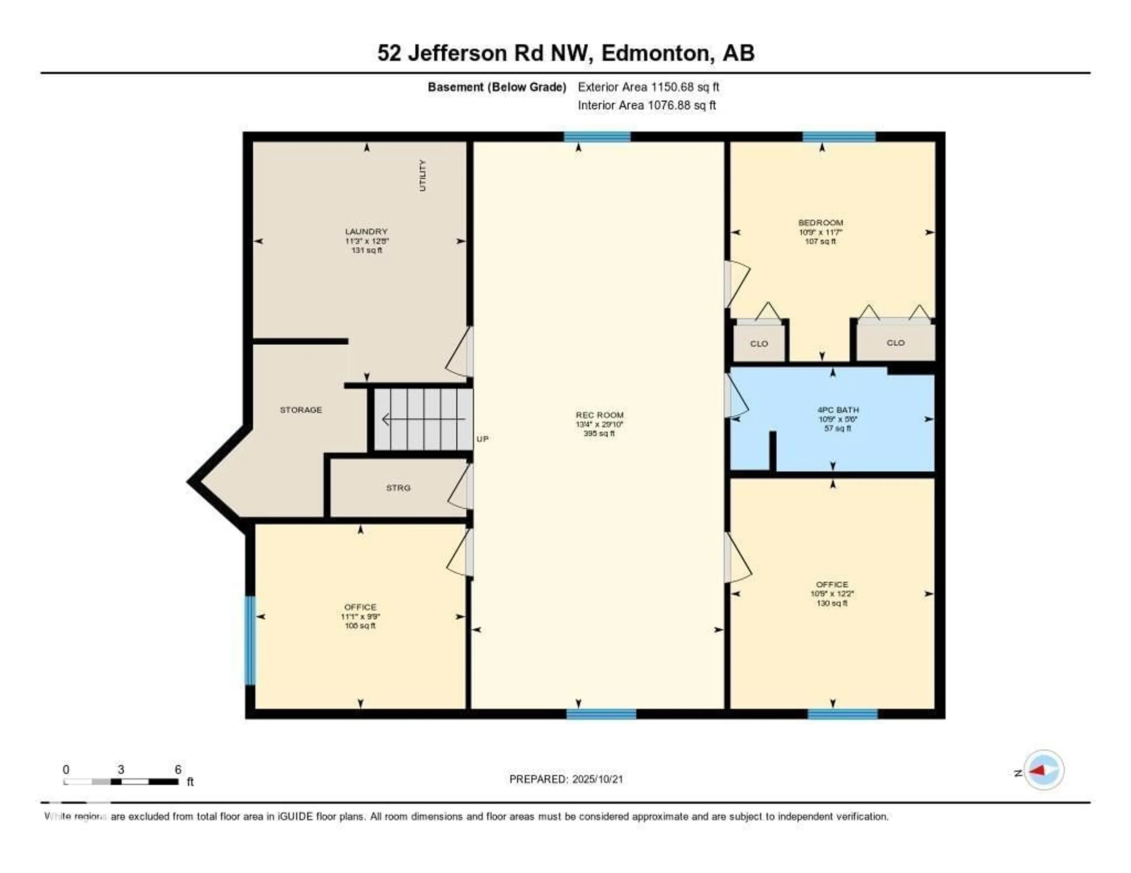 Floor plan for 52 JEFFERSON RD, Edmonton Alberta T6L6R9