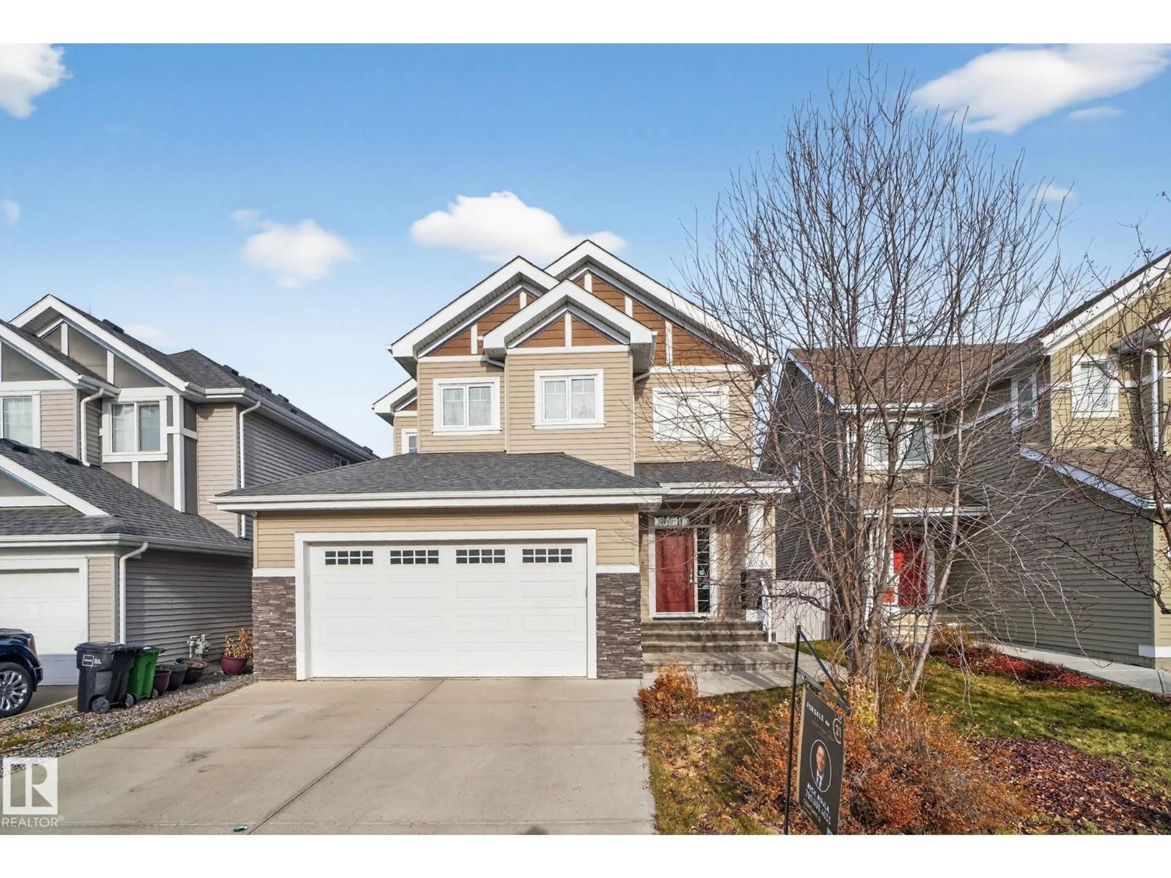 Home with vinyl exterior material, street for SW SW - 8536 19 AVENUE, Edmonton Alberta T6X0R6