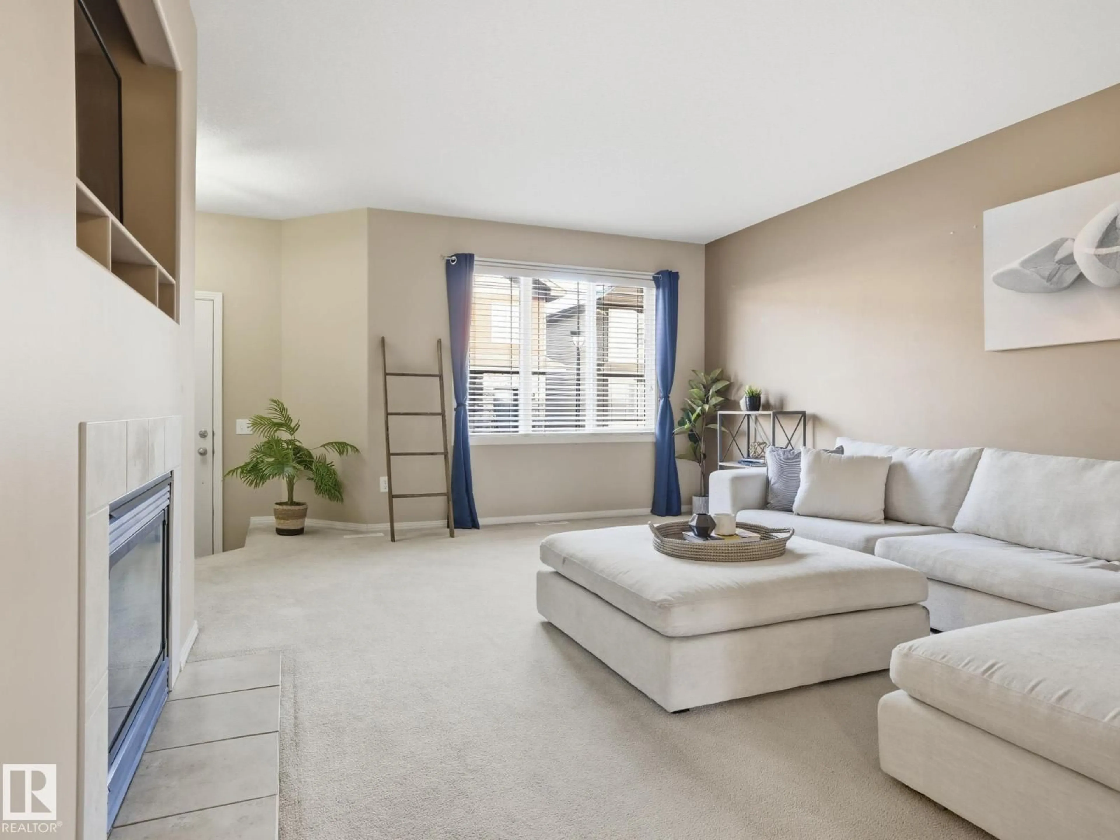 Living room with furniture, ceramic/tile floor for #37 - 12930 140 AV, Edmonton Alberta T6V0C4