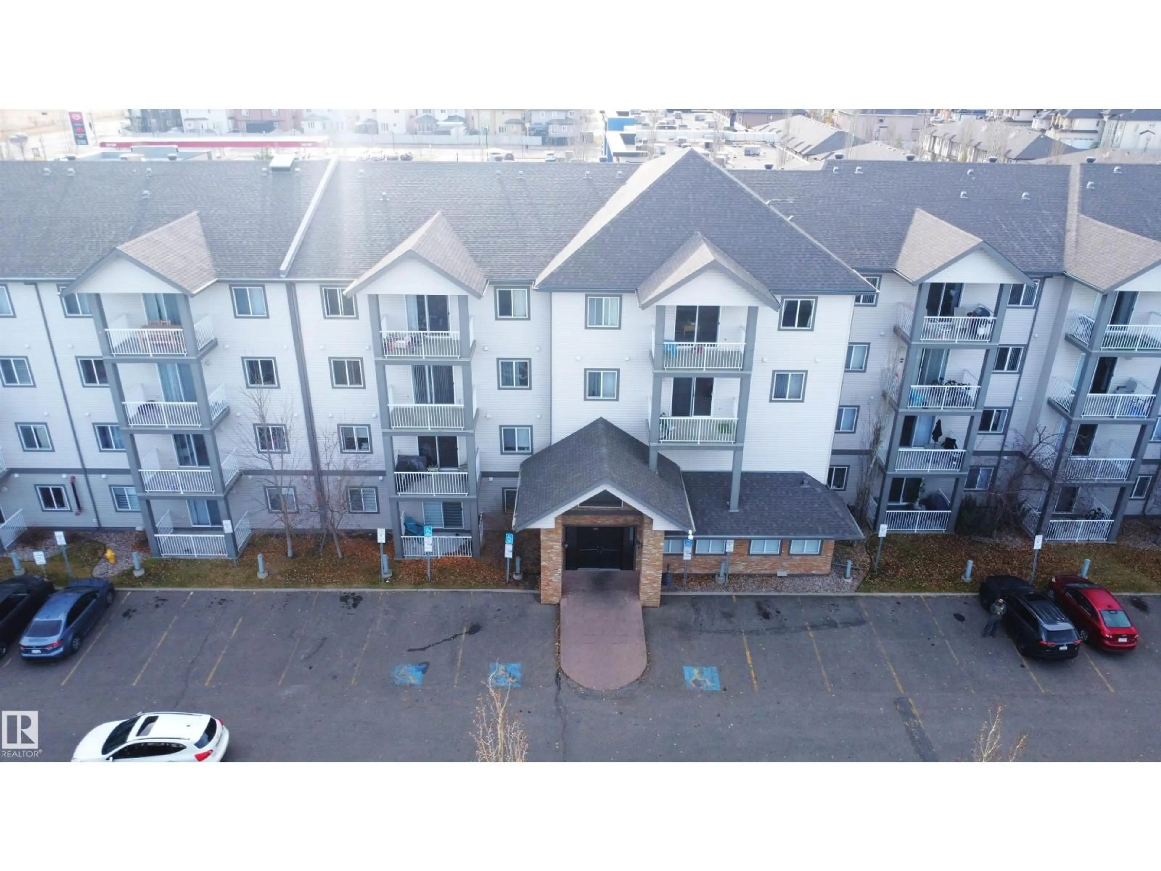 A pic from outside/outdoor area/front of a property/back of a property/a pic from drone, building for #421 - 3425 19 ST, Edmonton Alberta T6T2B5