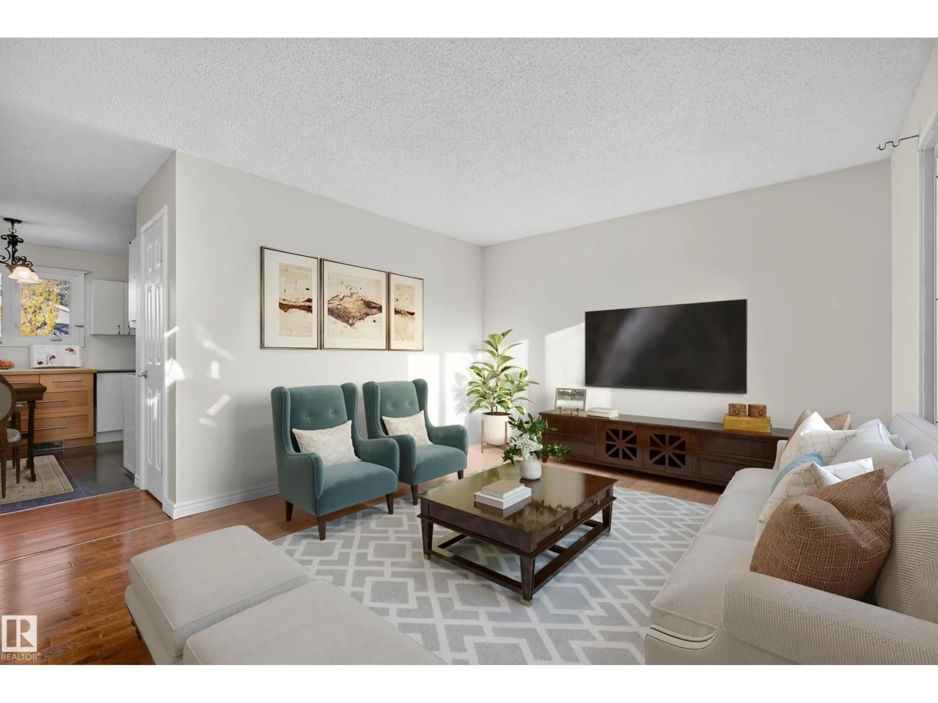 Living room with furniture, unknown for NW - 14524 21 ST, Edmonton Alberta T5Y1T8